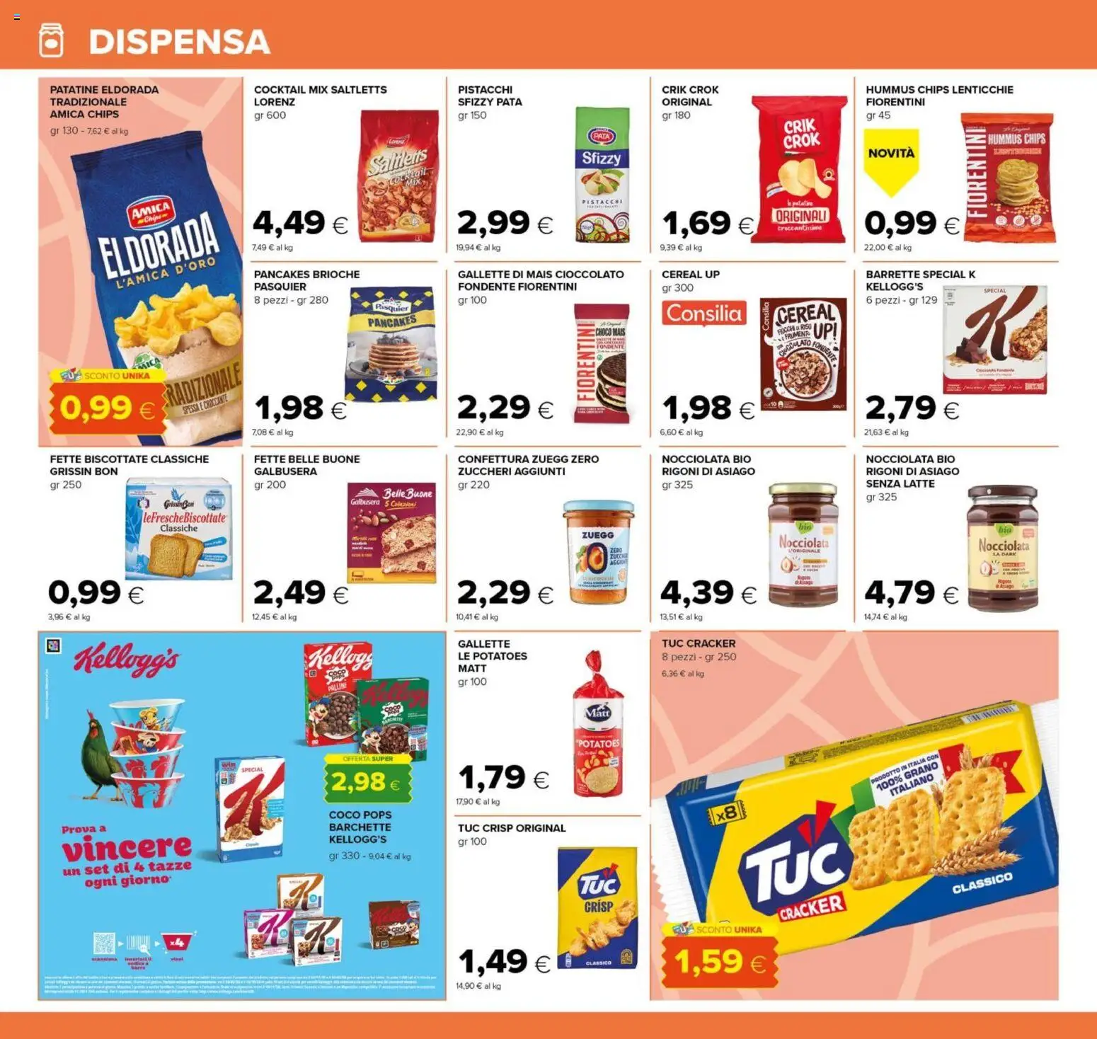 Volantino Tigre del 26.02.2026 | Pagina: 12 | Prodotti: Latte, Hummus, Gallette, Pistacchi