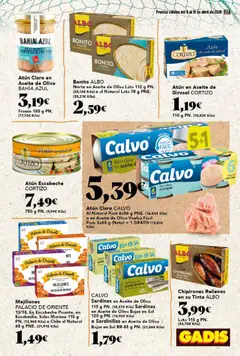 Vista previa Gadis folleto válido desde el 09.04.2026 | Página: 27 | Productos: Sardinillas, Aceite, Aceite de girasol, Atún claro
