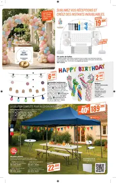 Shopix - Prévisualisation de Shopix catalogue valide à partir de 30.03.2026 | Page: 5 | Produits: Tente, Mange debout, Table, Piles