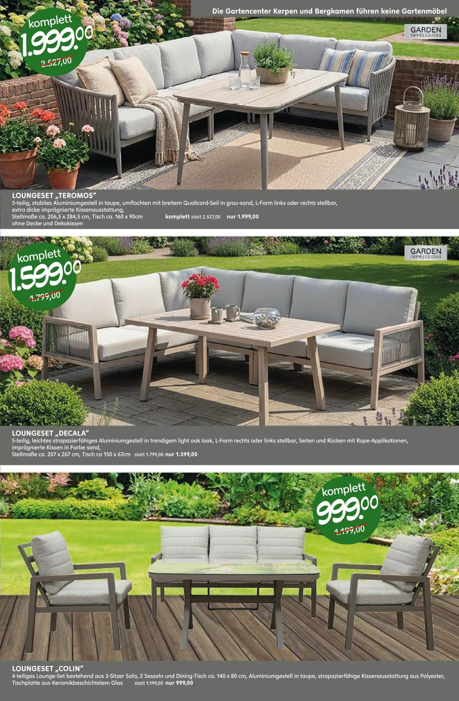 Blumen Risse Prospekt gartencenter – gültig ab 12.03.2026 | Seite: 15 | Produkte: Kissen, Decke, Tisch, Gartenmöbel
