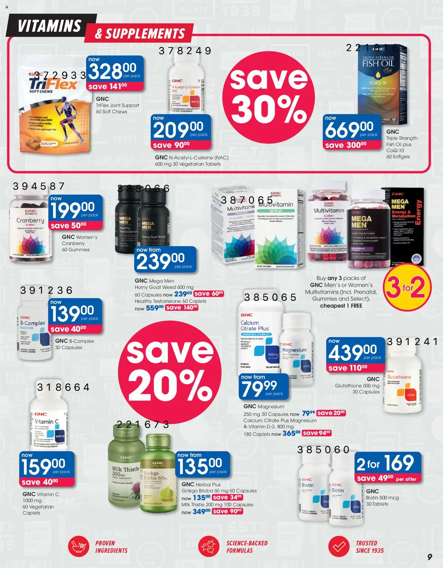 New Clicks catalogue – valid from 23.10.2025 | Page: 9 | Products: Tijera de poda, Multivitamins, Milk, Oil