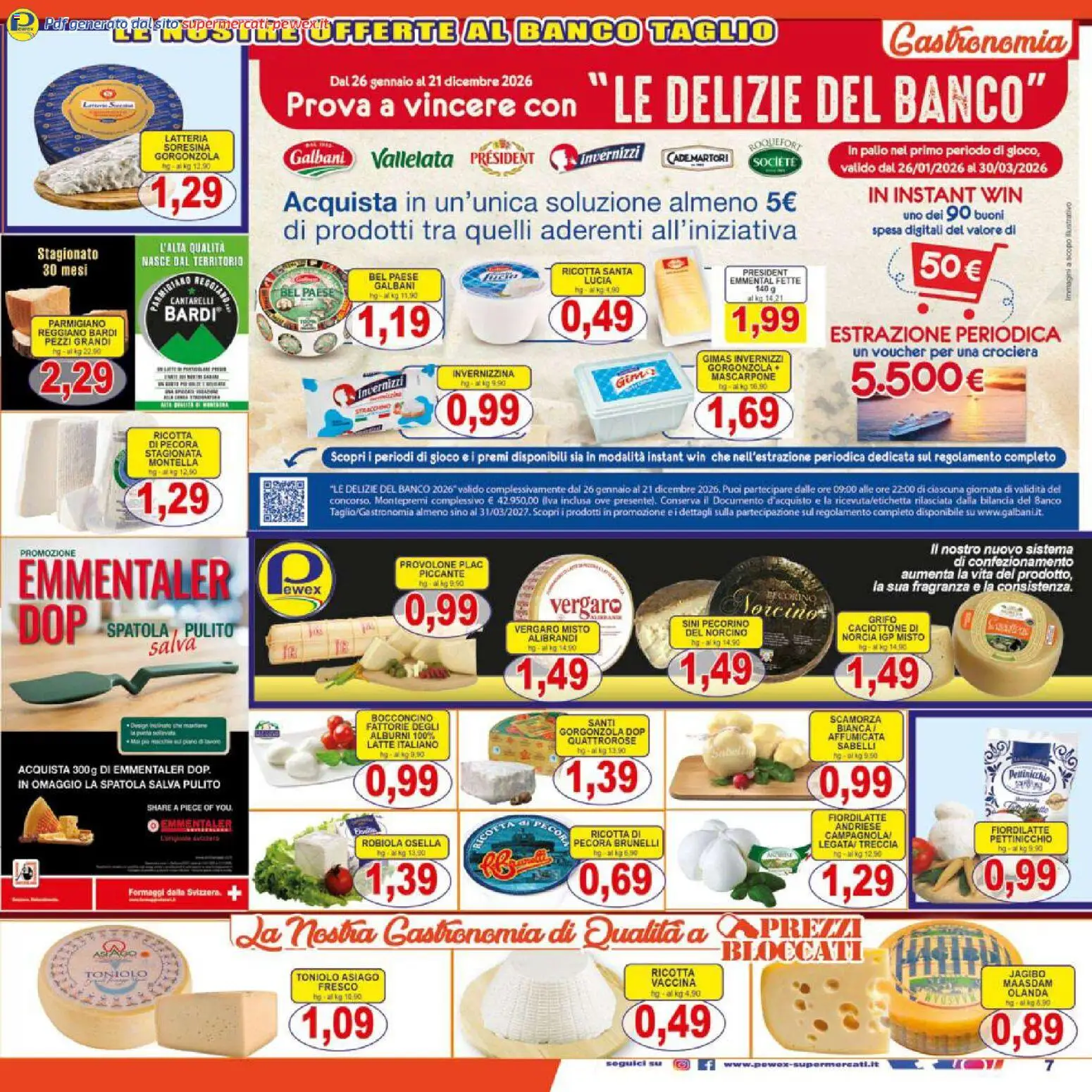 Volantino Pewex del 06.03.2026 | Pagina: 7 | Prodotti: Provolone, Latte, Robiola, Fragranza