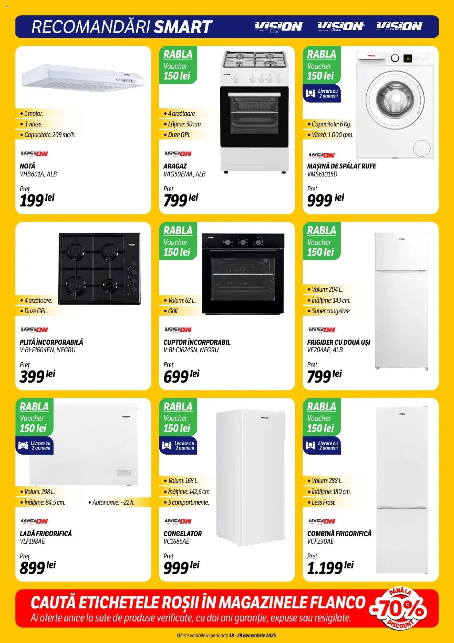 Noul catalog Flanco – valabil de la 18.12.2025 | Pagină: 22 | Produse: Mașină De Spălat, Plită, Grill, Roșii