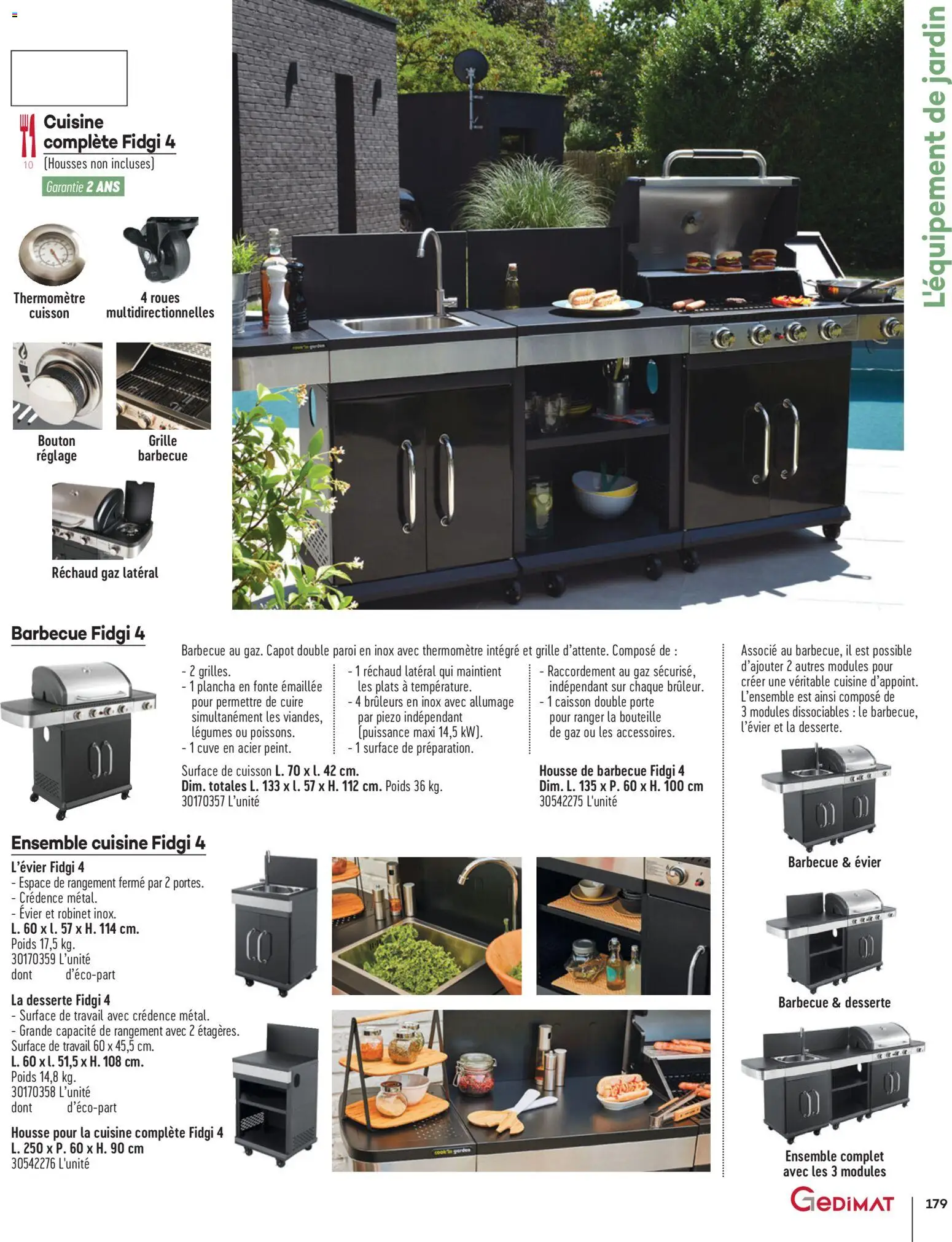 {H1} | Page: 179 | Produits: Robinet, Poids, Thermomètre, Porte