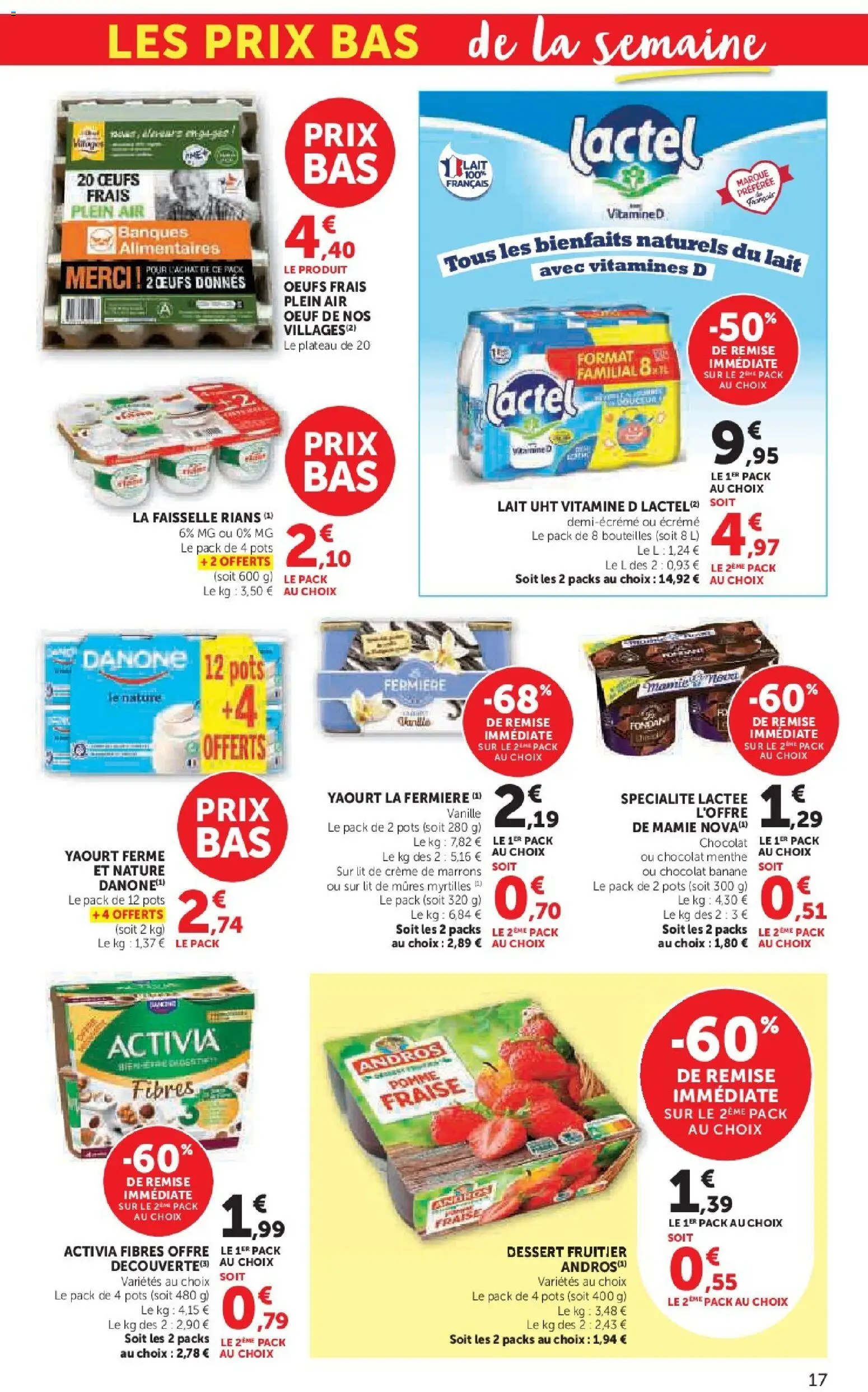 {H1} | Page: 17 | Produits: Myrtilles, Lit, Banane, Yaourt