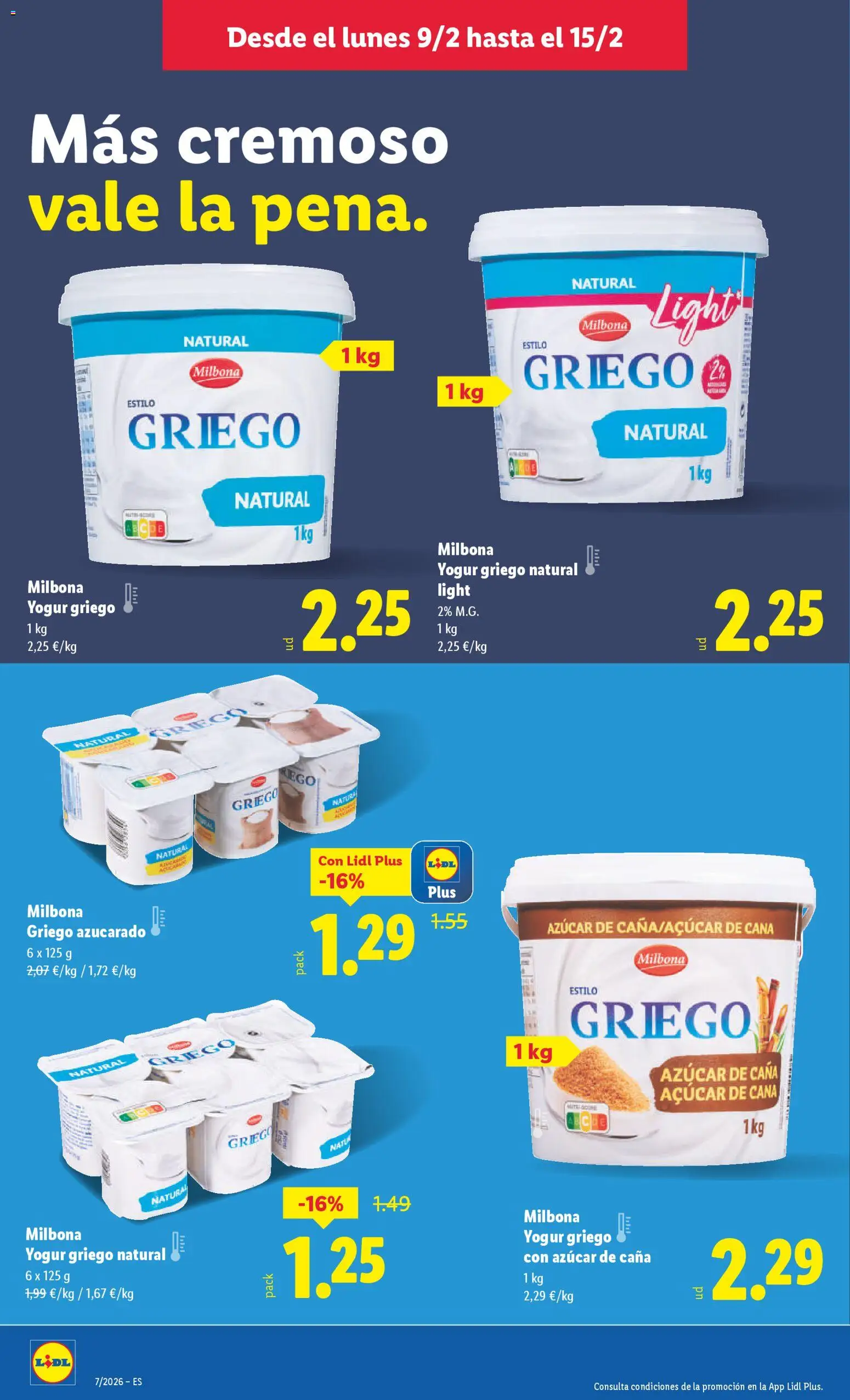 Lidl folleto │ válido desde el 09.02.2026 | Página: 8 | Productos: Κασκόλ, Yogur, Μαγειρική εστία