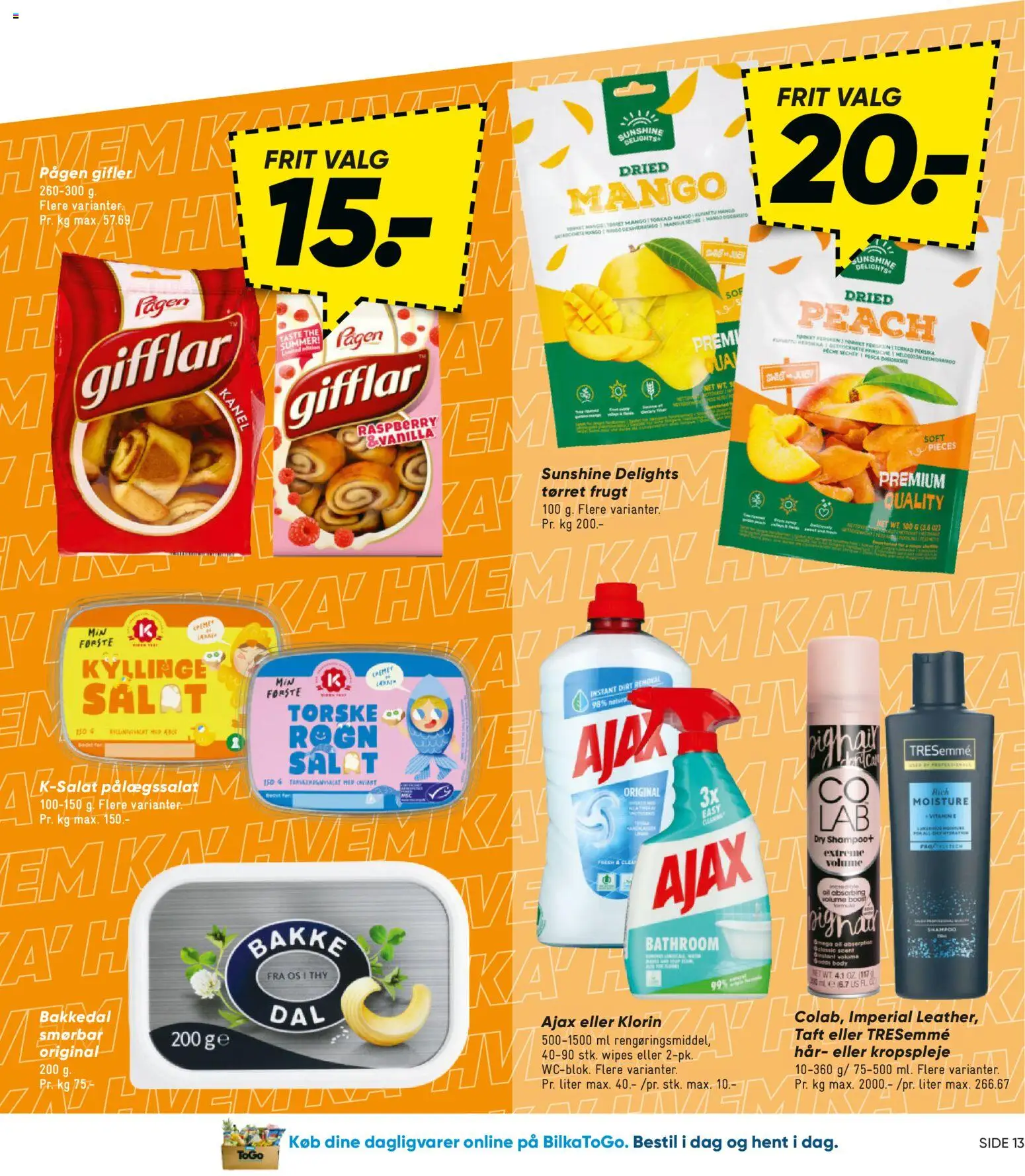 Bilka tilbudsavis – gyldig fra 24.10.2025 | Side: 13 | Produkter: Mango, Shampoo, Salat, Tørret frugt