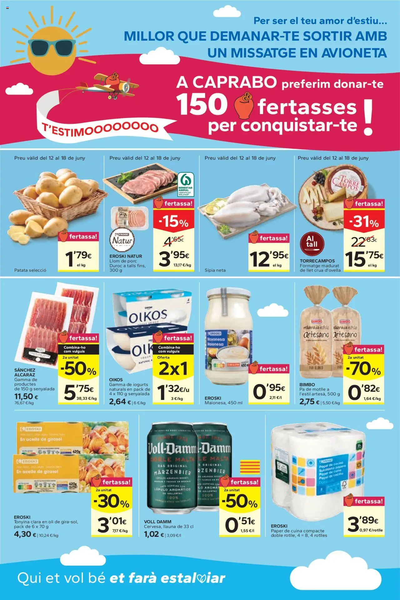 Caprabo folleto │ válido desde el 12.06.2025 | Página: 4 | Productos: Aceite, Pan, Aceite de girasol, Οθόνη προβολής