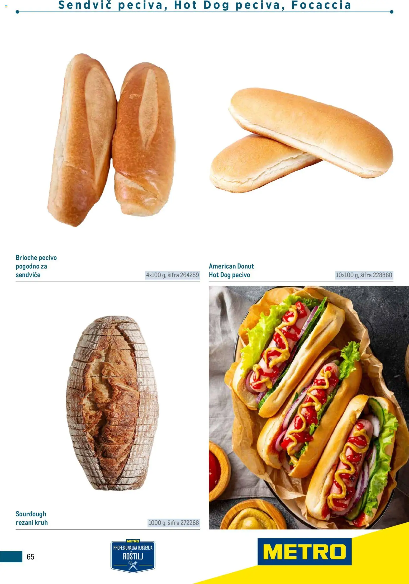 Metro katalog | vrijedi od 05.03.2026 | Stranica: 65 | Proizvodi: Roštilj, Kruh, Pecivo