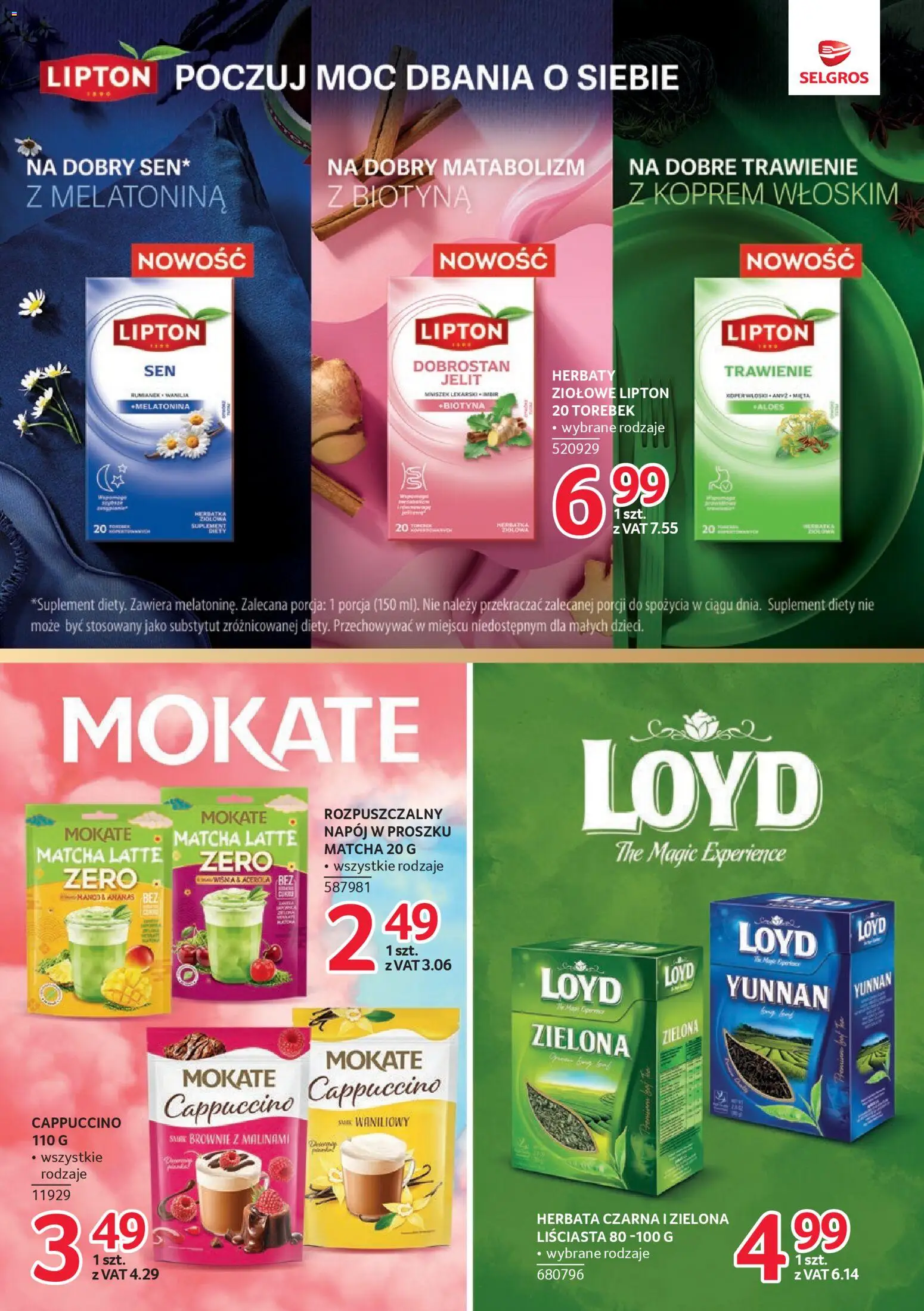 Selgros cash&carry - Markowe Produkty od 09.04.2026 | Strona: 14 | Produkty: Cappuccino, Brownie, Herbata, Ananas