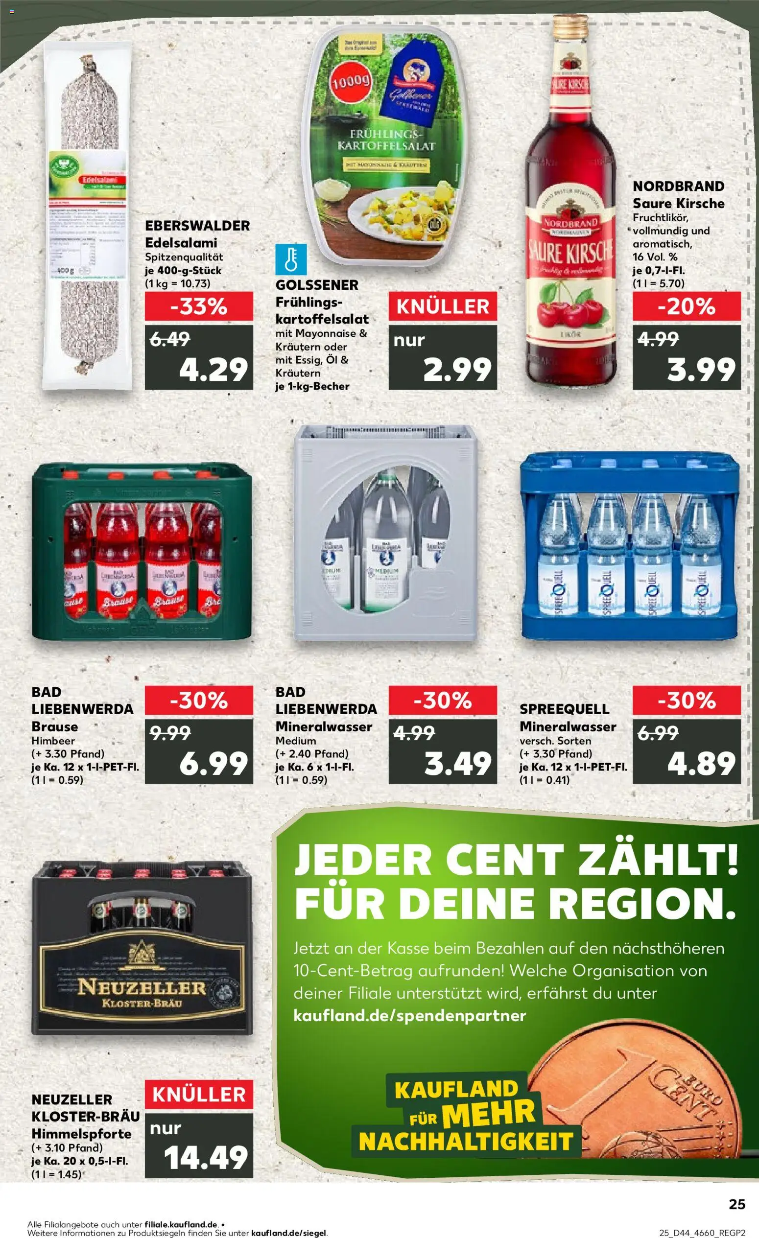 Kaufland prospekt Frankfurt (Oder)	 – gültig ab 30.10.2025 | Seite: 25 | Produkte: Öl, Bad, Mineralwasser, Mayonnaise