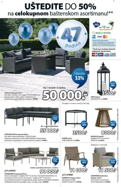 Jysk katalog - pregled Jysk kataloga - važi od 22.04.2026 | Strana: 3 | Proizvode: Sto, Trosed, Dvosed, Ugaona garnitura