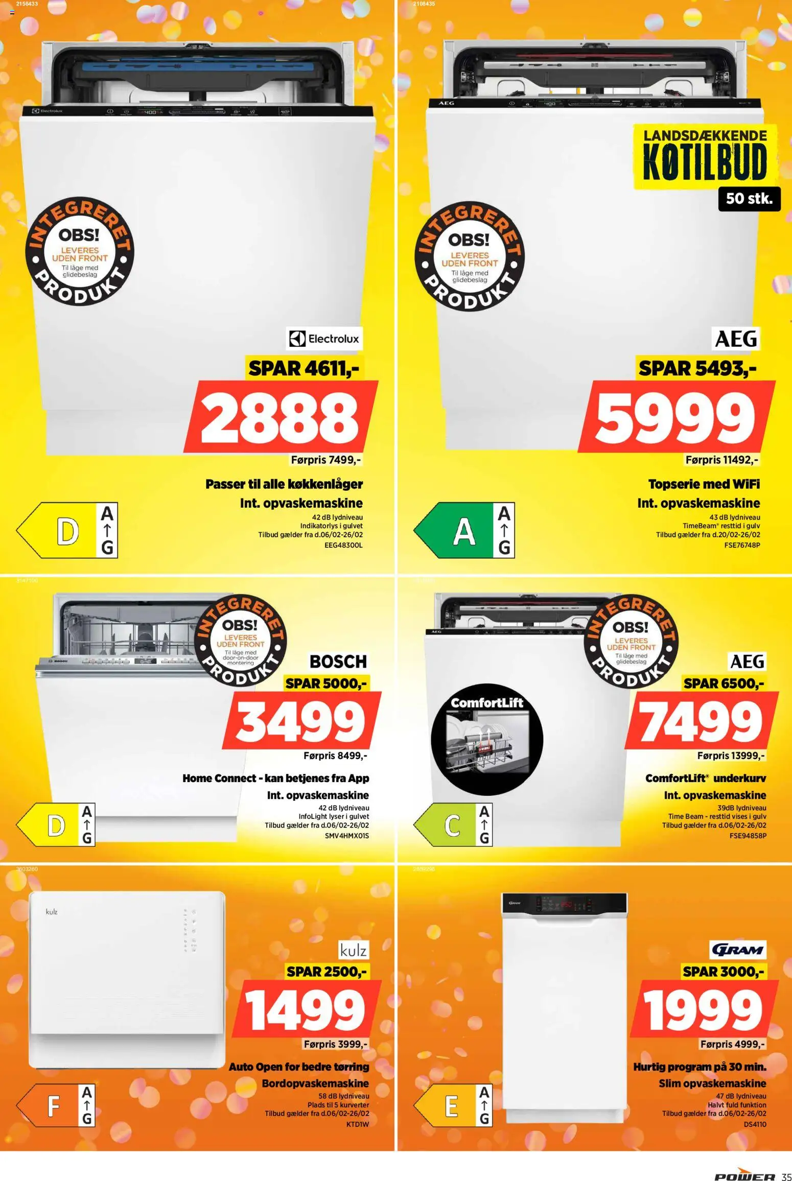 Power tilbudsavis – gyldig fra 20.02.2026 | Side: 35 | Produkter: Opvaskemaskine