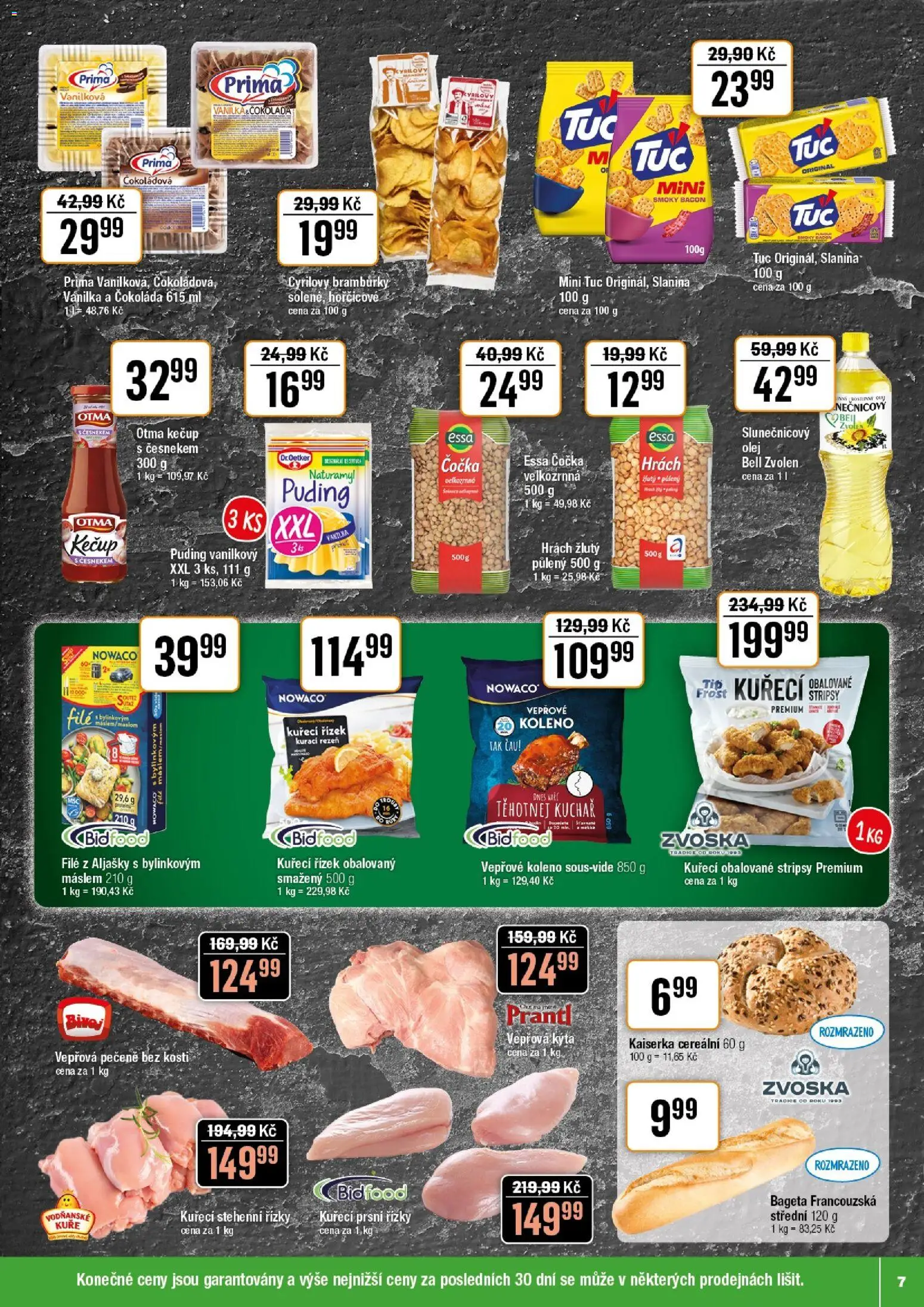 Tempo leták od 17.12.2025 | Strana: 7 | Produkty: Kaiserka, Puding, Stehenní řízky, Vepřová Kýta