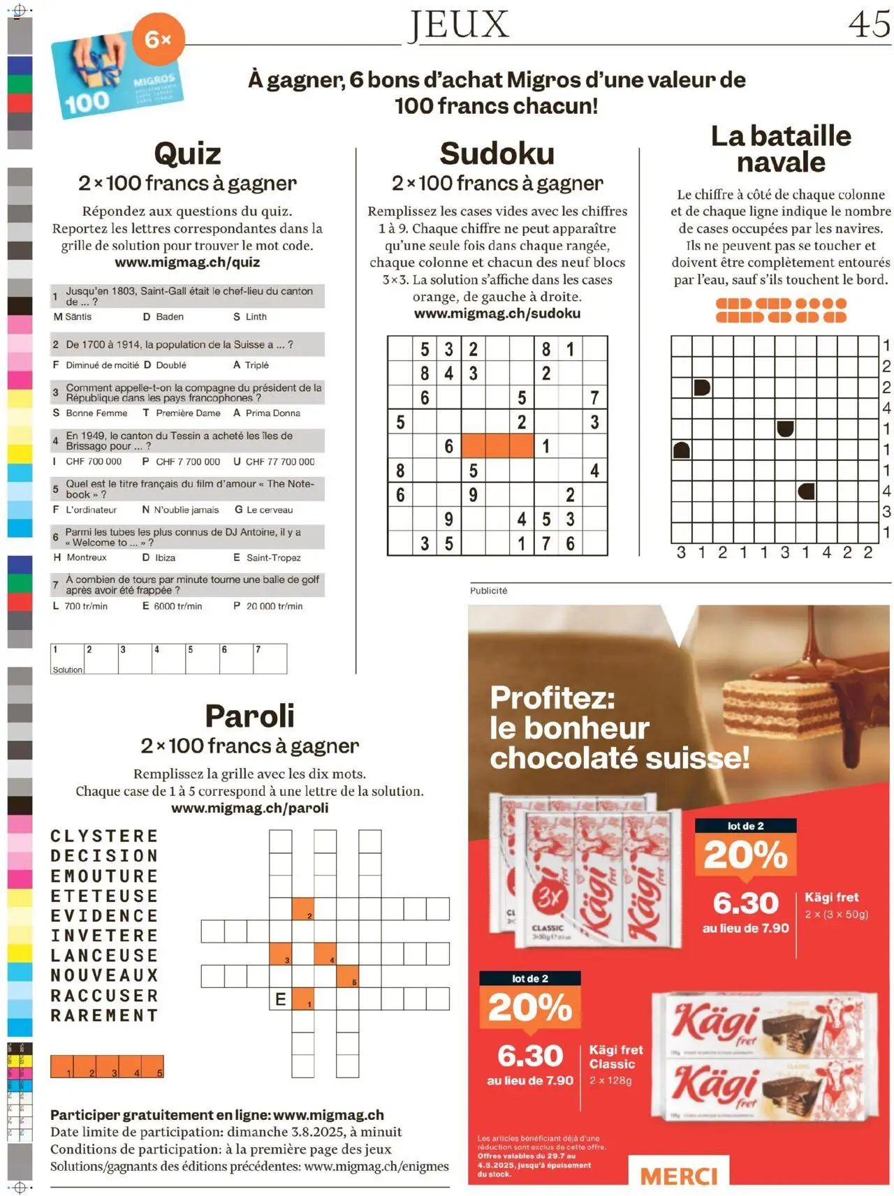 Migros - Magazin FR ab 28.07.2025 | Seite: 45