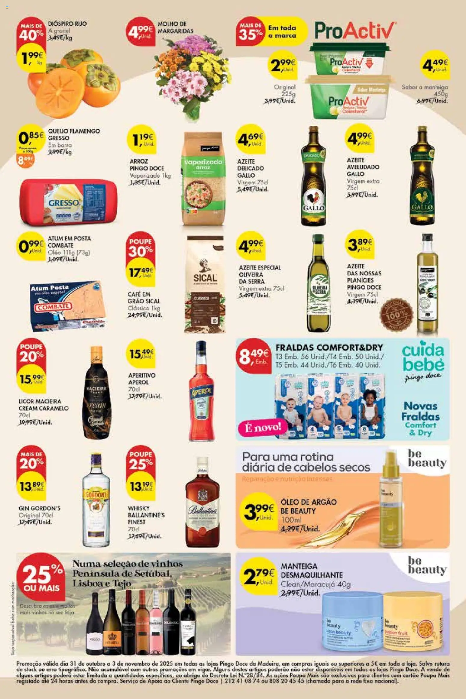 Pingo Doce Poupe este Fim de Semana Madeira │ válido de 31.10.2025 | Página: 2 | Produtos: Azeite, Aperol, Café, Gin