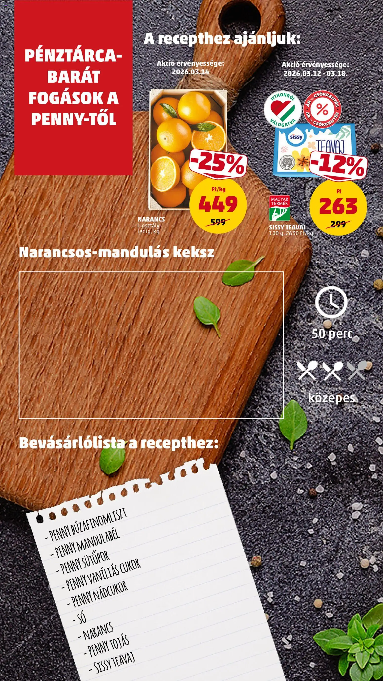 PENNY akciós ujság - amely érvényes a következő dátumtól: 12.03.2026 | Oldal: 6 | Termékek: Pénztárca, Tojás, Keksz, Só