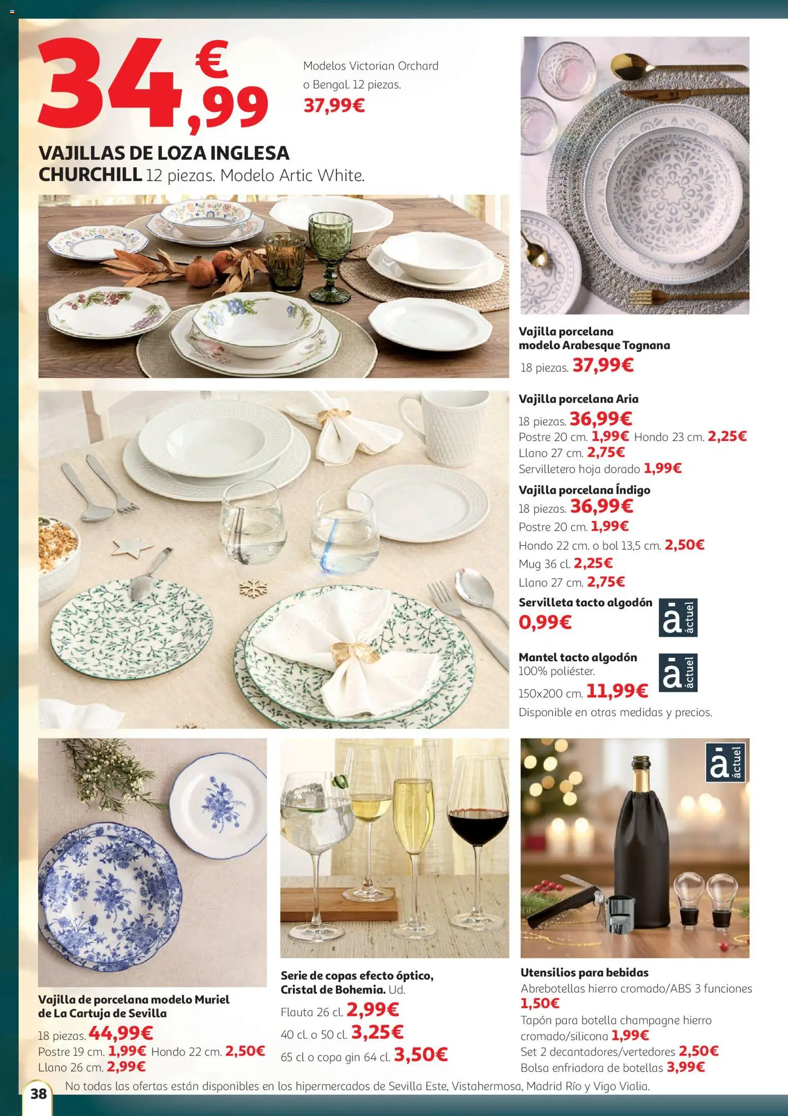 Alcampo - HG Nacional  │ válido desde el 11.12.2025 | Página: 38 | Productos: Mantel, Bolsa, Βρεφικό κρεβάτι