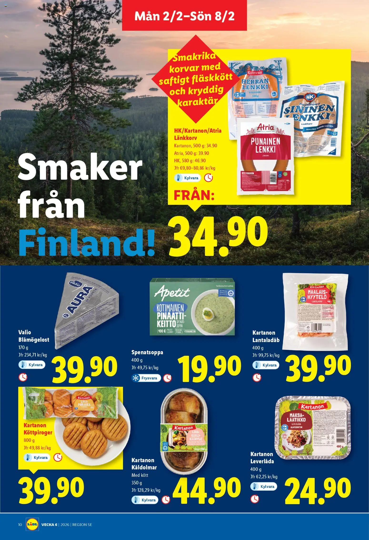 Lidl reklamblad aktuell från 02.02.2026 | Sida: 11 | Produkter: Spenat