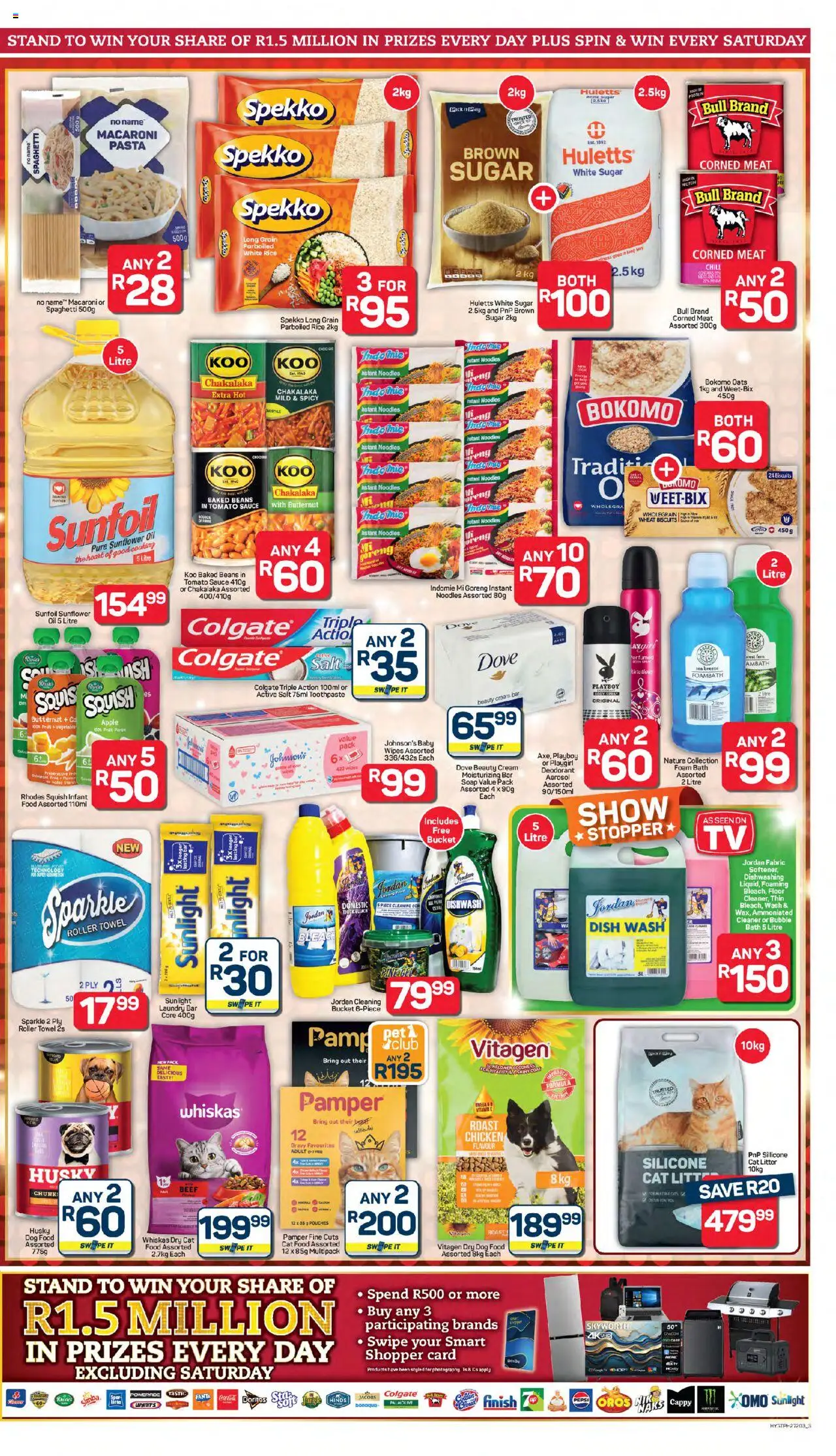 Pick n Pay Inland provinces - Hypermarket Specials │ valid from 04.08.2025 | Page: 3 | Products: Beans, Pasta, Tomato sauce, Soap