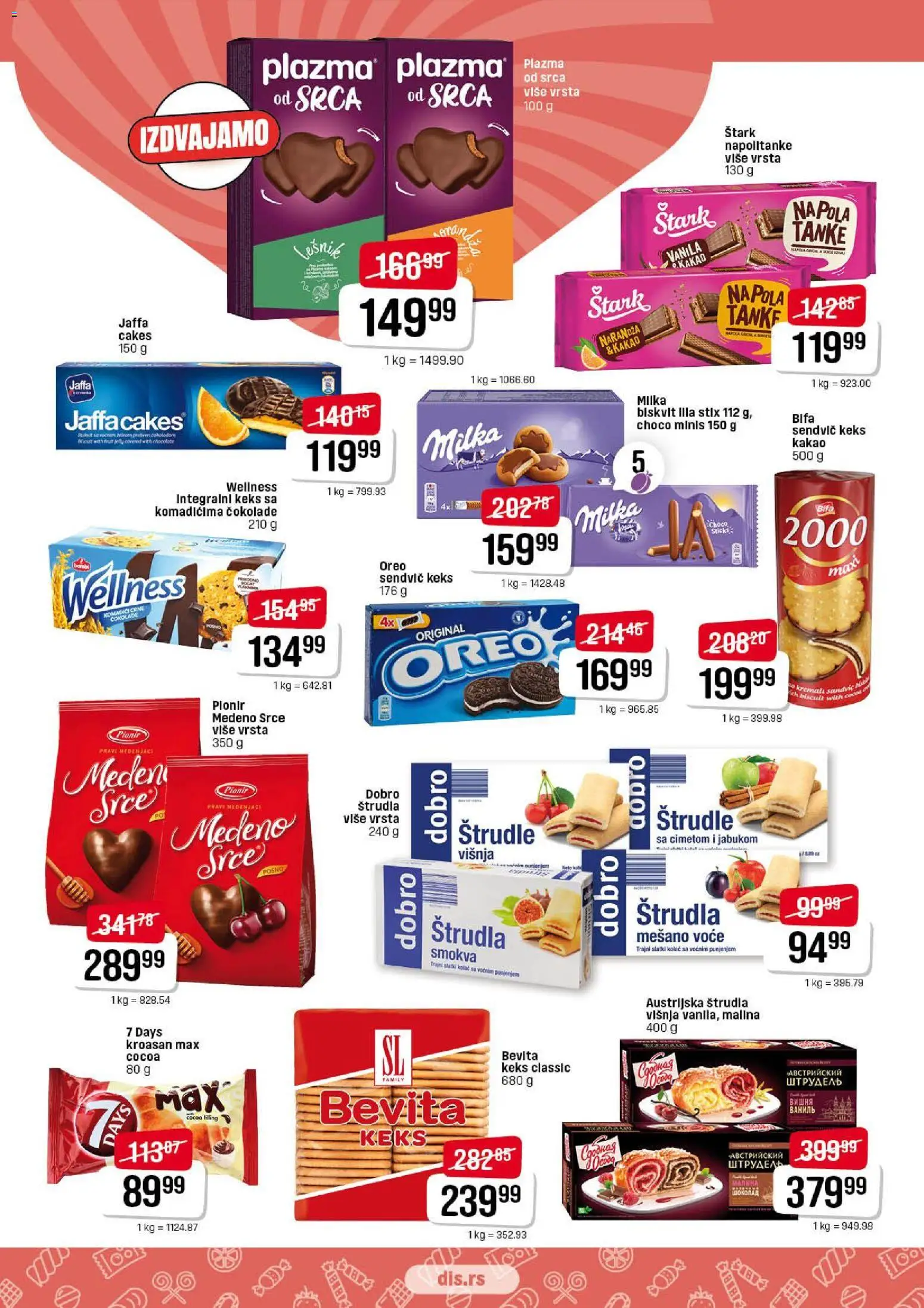 DIS katalog - važi od 12.02.2026 | Strana: 13 | Proizvode: Milka, Keks, Višnja, Štrudla