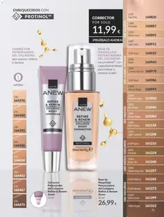 Vista previa Base de Maquillaje Potenciadora del Colágeno, Base de Maquillaje Potenciadora del Colágeno con protinol™, con capacidad probada para refinar y renovar la piel Refine & Renew Anew 30 ml válido desde el 01.02.2026 | Página: 77 | Productos: Maquillaje, Corrector, Base de maquillaje