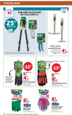 Super U - Prévisualisation de Super U - Le jardin à prix bas valide à partir de 17.02.2026 | Page: 20 | Produits: Rateau, Gants
