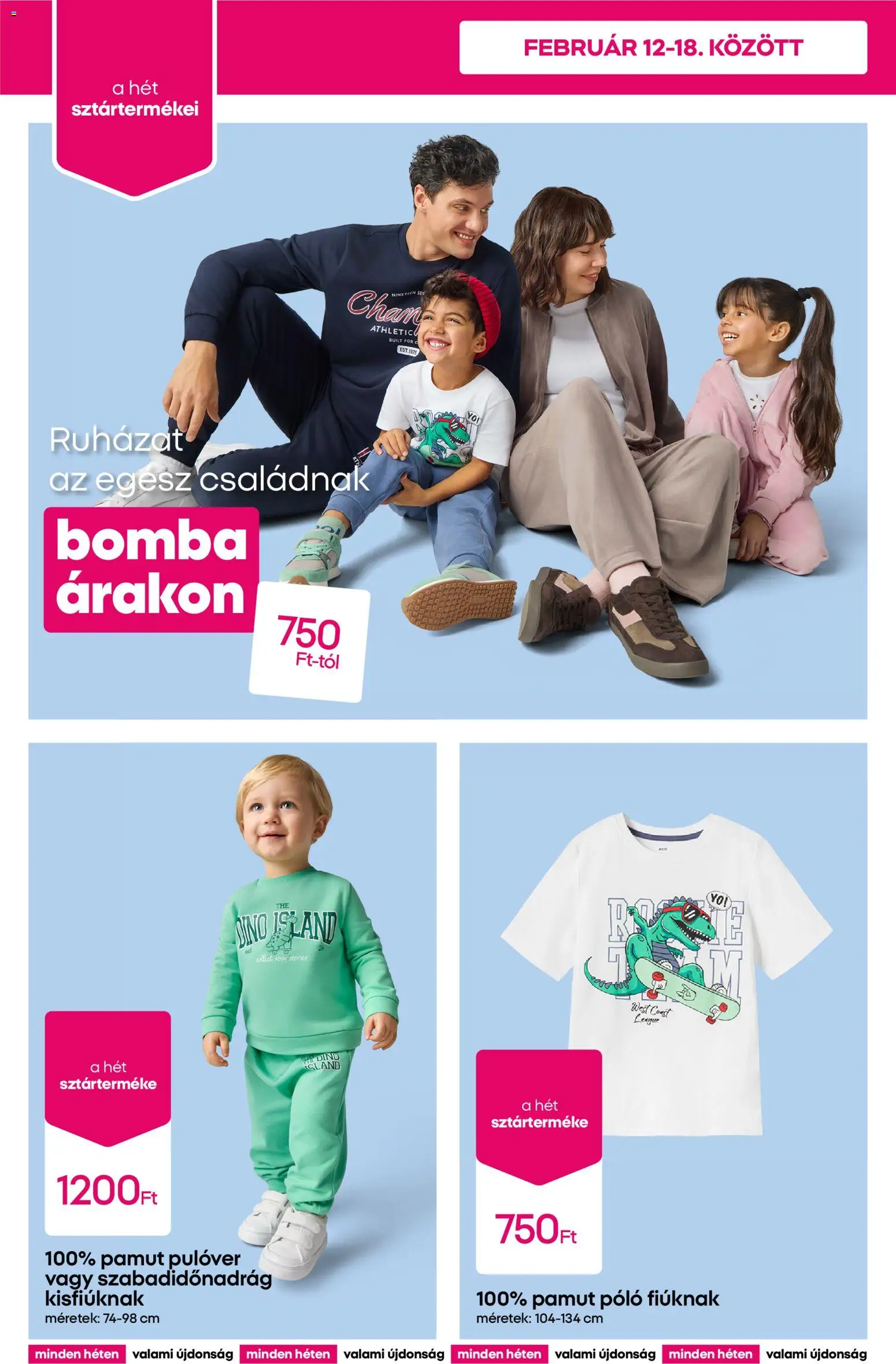 Pepco akciós ujság - amely érvényes a következő dátumtól: 12.02.2026 | Oldal: 2 | Termékek: Pulóver