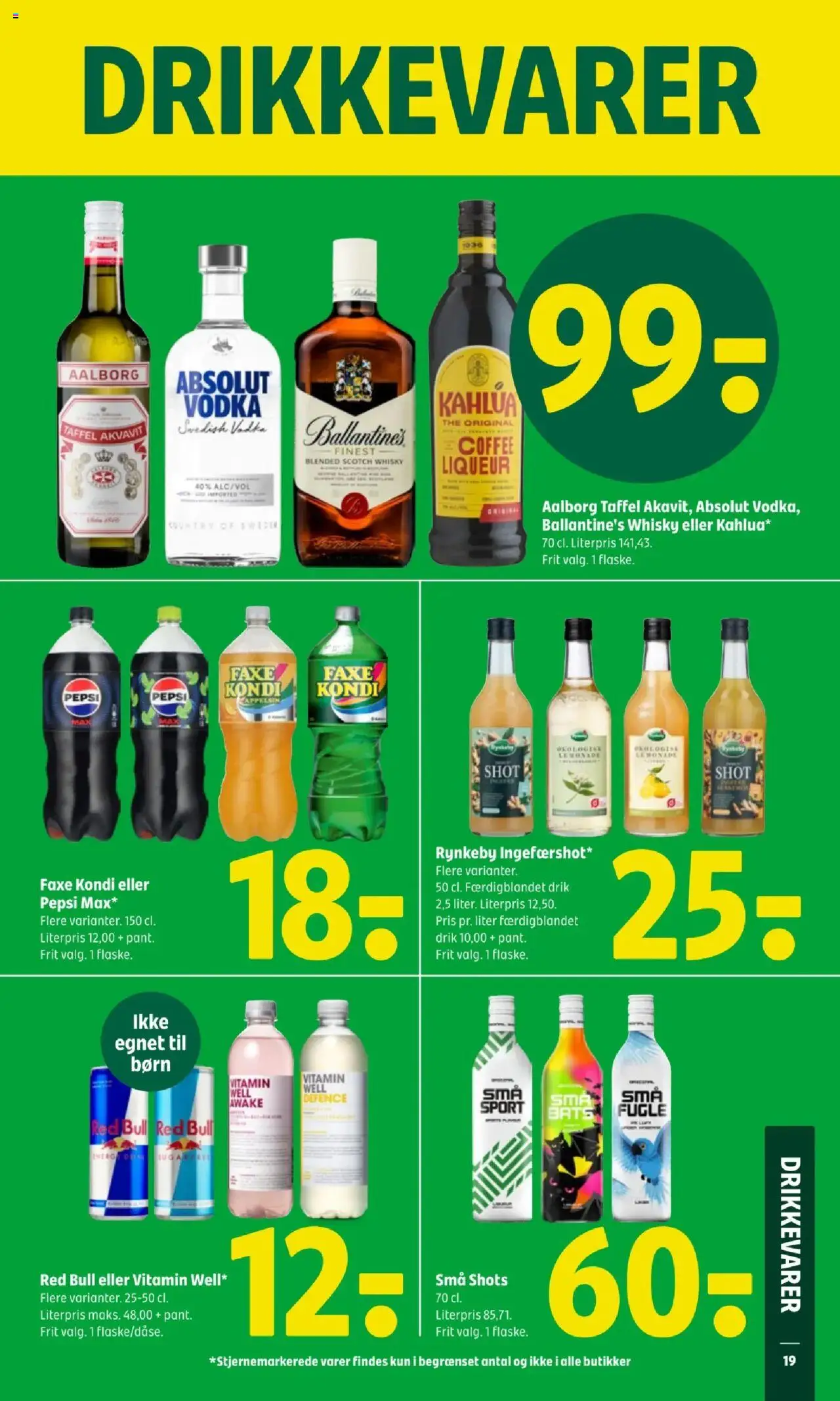 Coop 365 tilbudsavis – gyldig fra 02.10.2025 | Side: 21 | Produkter: Vodka, Whisky, Faxe Kondi, Pepsi