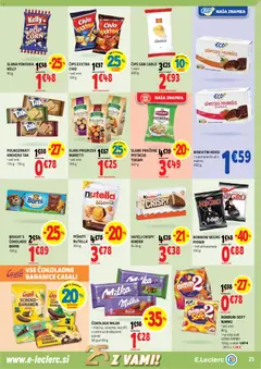 E.leclerc katalog akcije – veljaven od 19.11.2025 | Stran: 25 | Izdelki: Pistacije, Cokolada, Cips, Piskoti