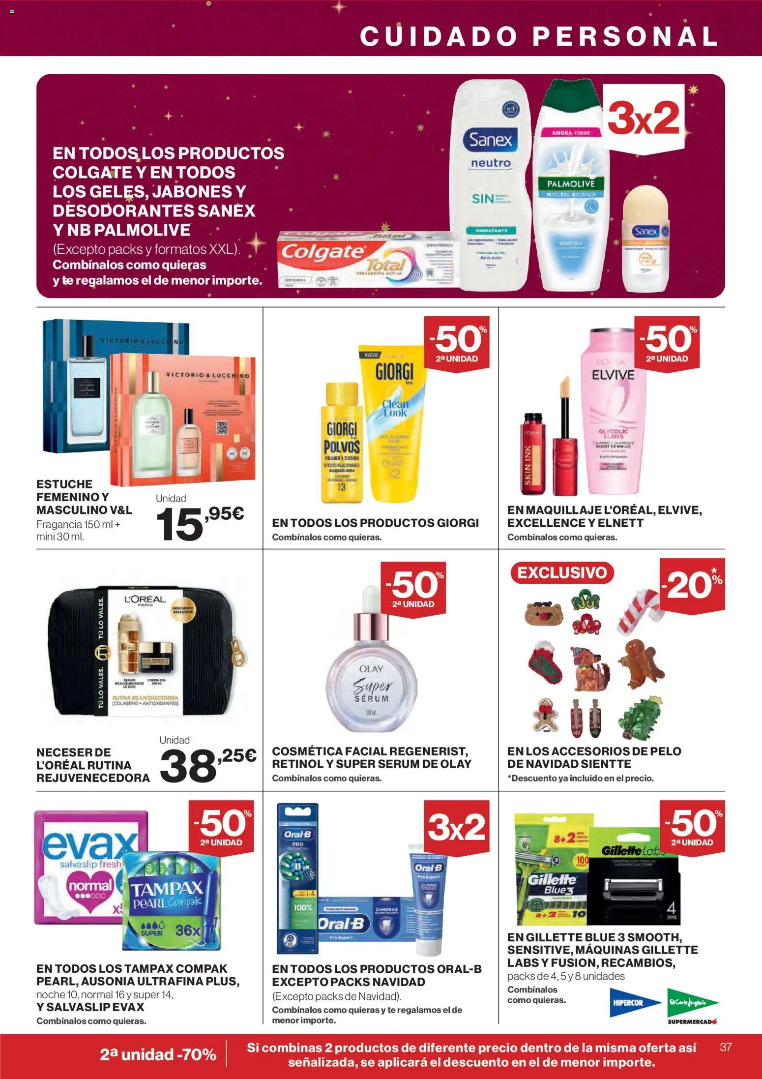 Hipercor catálogo │ válido desde el 18.12.2025 | Página: 39 | Productos: Maquillaje, Sérum, Té, Neceser