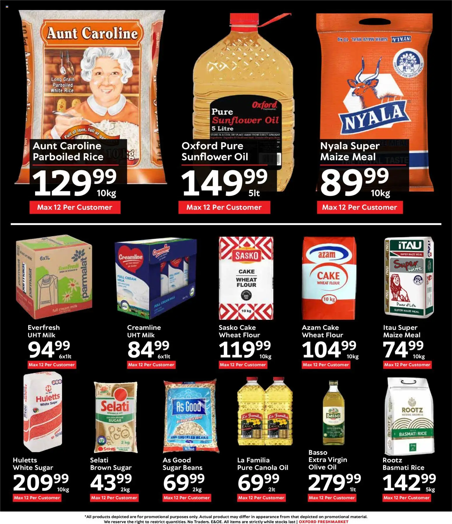 New Oxford Freshmarket catalogue – valid from 21.01.2026 | Page: 11 | Products: Beans, Maize meal, Rice, Sugar