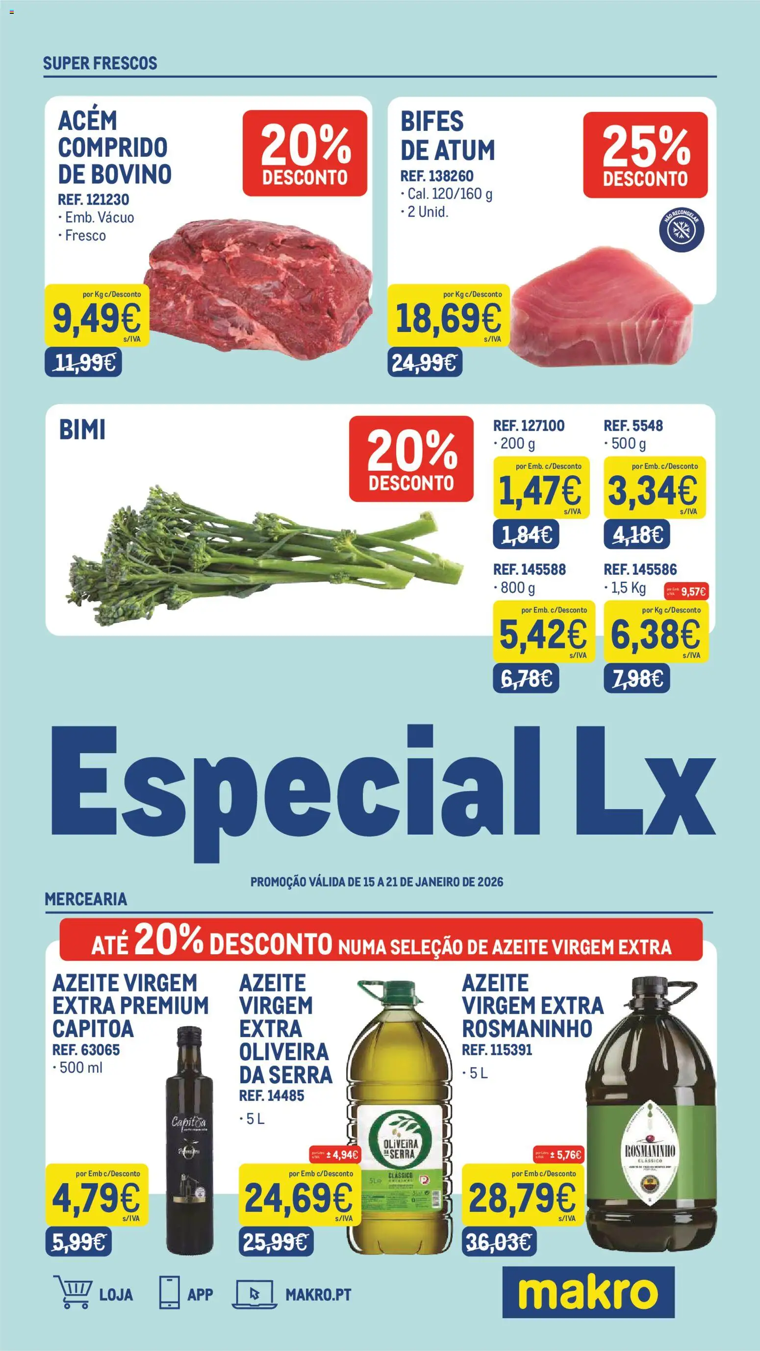 Makro Especial Lx Semana 3 - Exclusivo Loja Alfragide │ válido de 15.01.2026 | Página: 1 | Produtos: Atum, Azeite