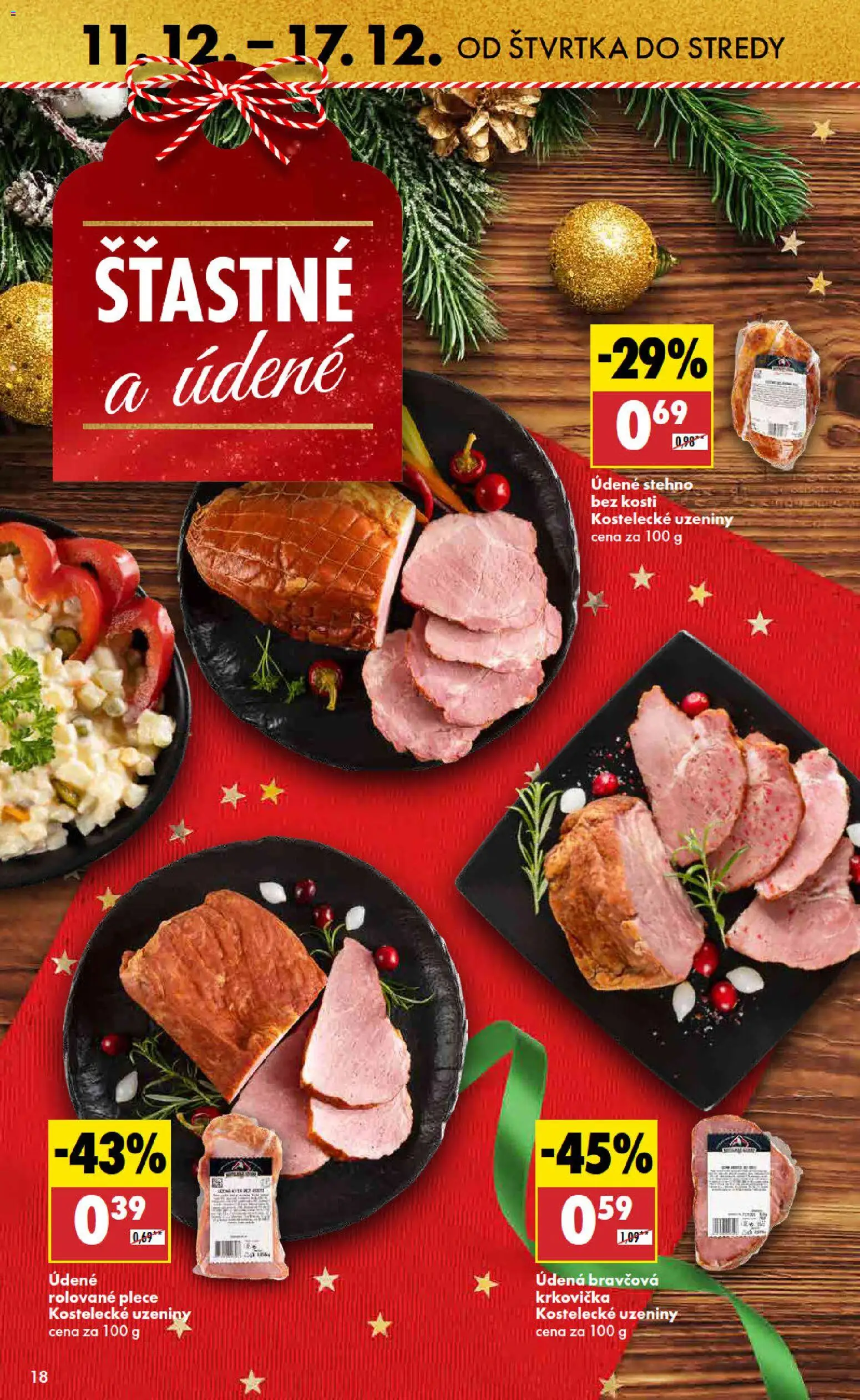 Nové Biedronka akcie – leták je platný od 11.12.2025 | Strana: 18 | Produkty: Krkovička