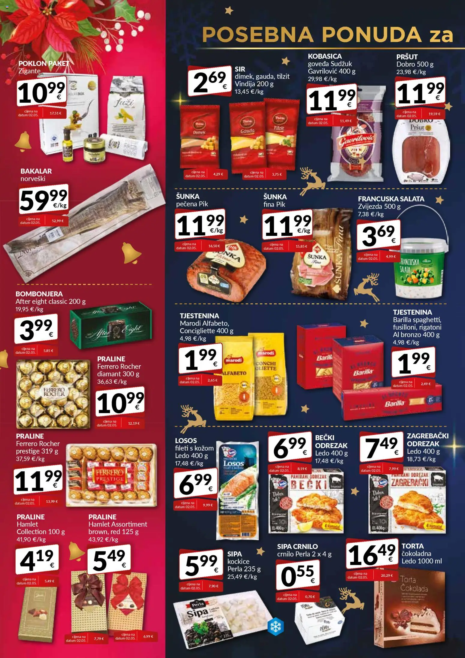 Bakmaz katalog | vrijedi od 18.12.2025 | Stranica: 10 | Proizvodi: Čokolada, Pršut, Bombonjera, Torta
