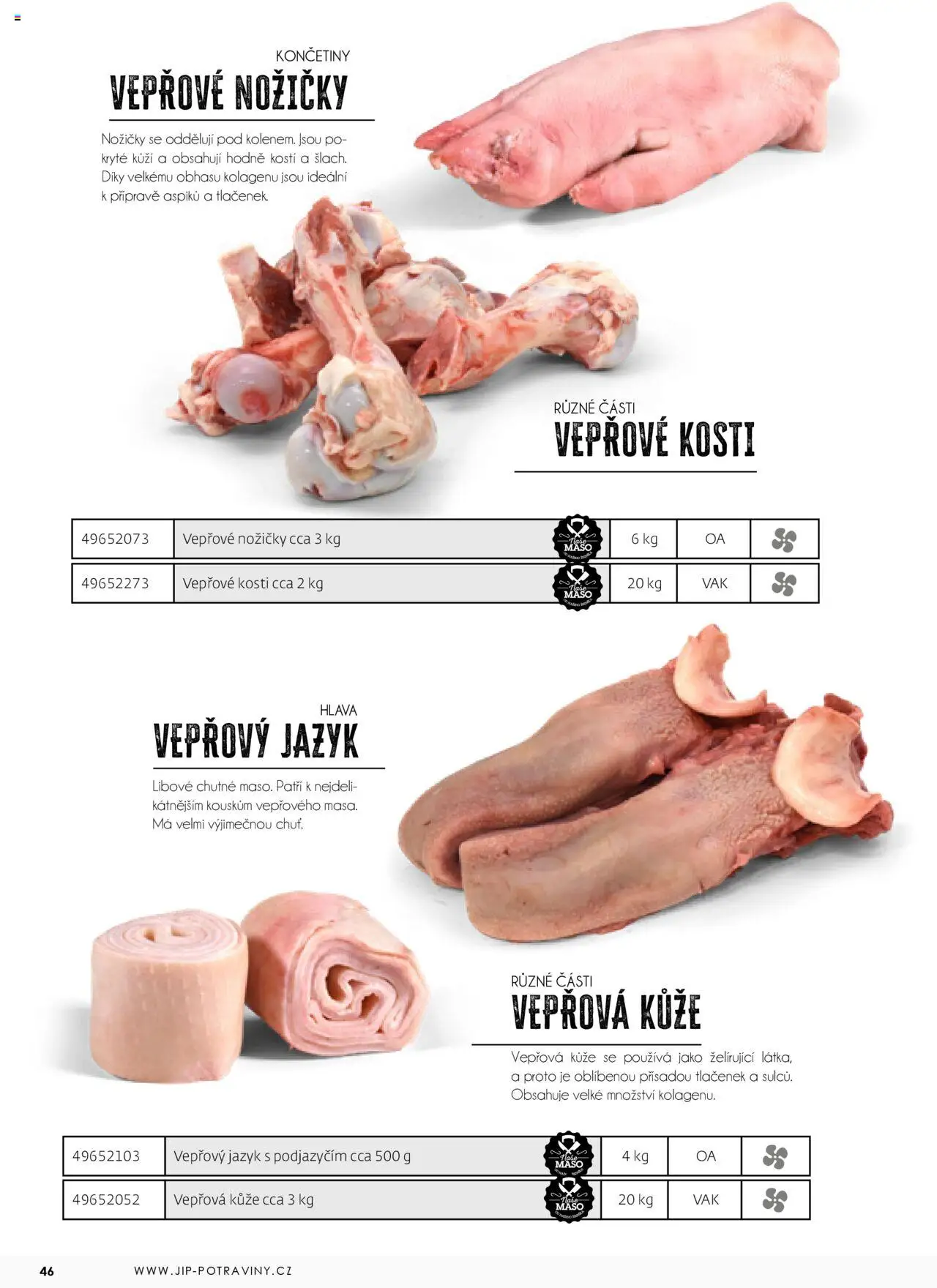 Jip katalalog - Maso 2025 od 01.01.2025 | Strana: 46 | Produkty: Maso