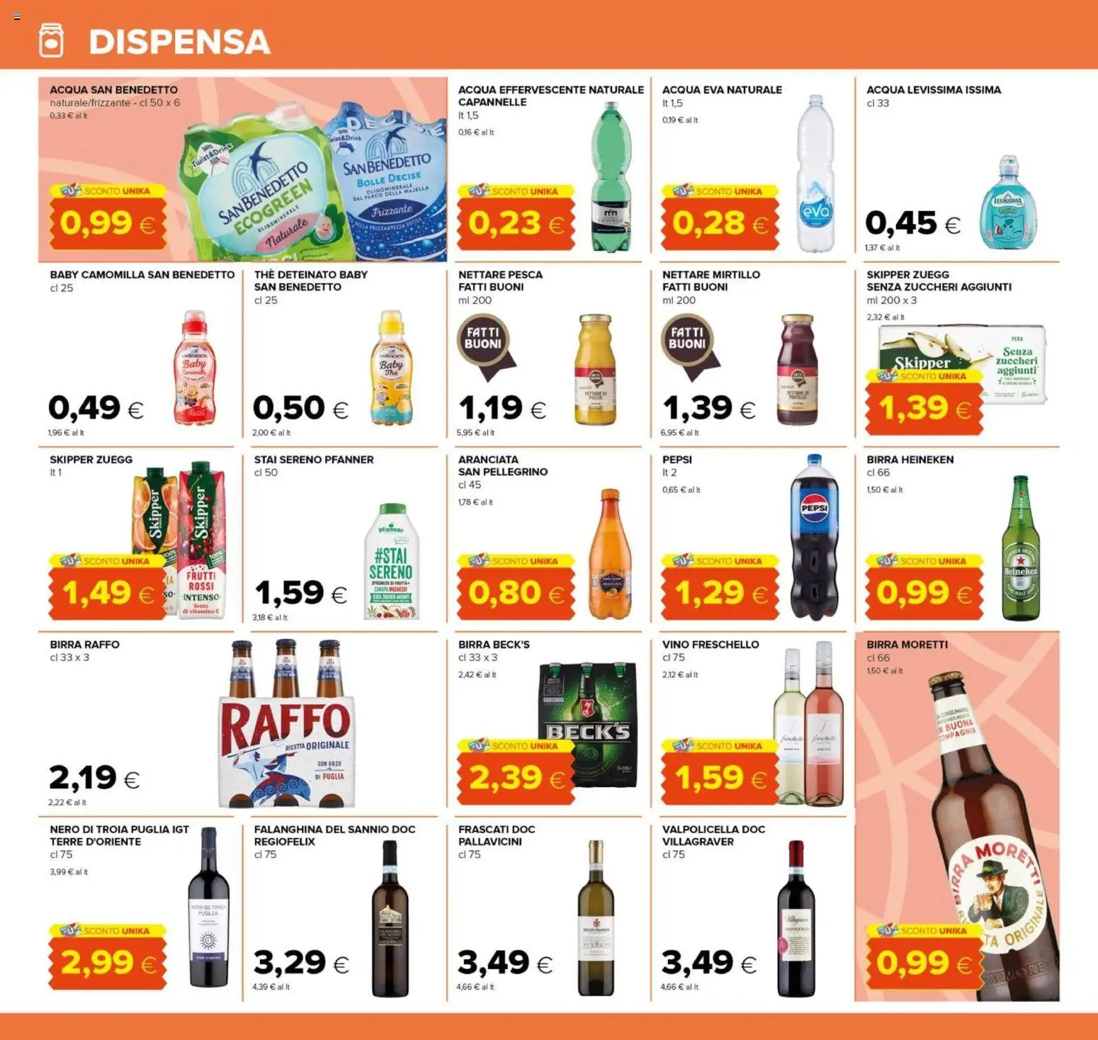 Volantino Tigre del 06.01.2026 | Pagina: 12 | Prodotti: Birra, Acqua, Vino, Birra Moretti