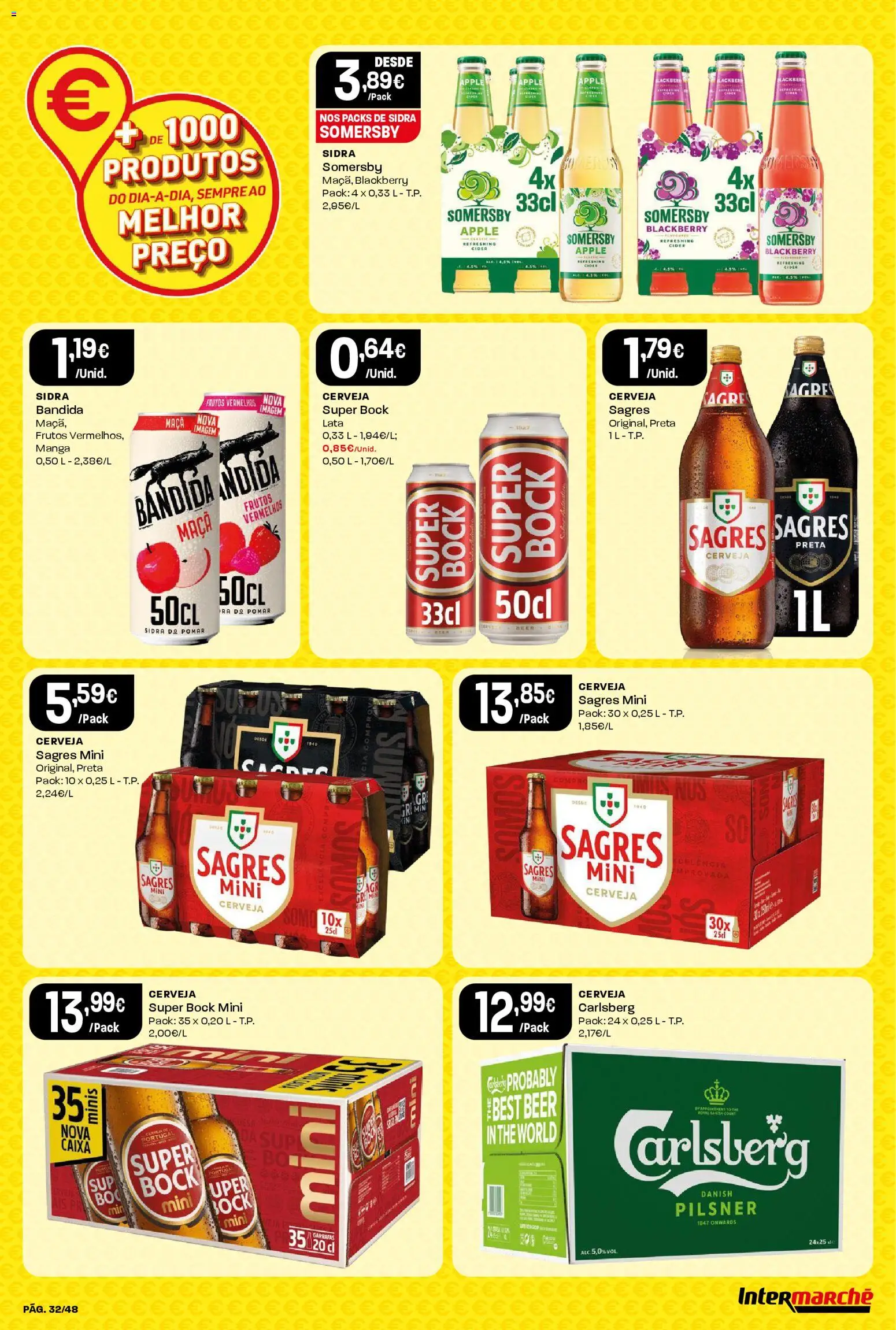 Intermarché - Black Friday │ válido de 27.11.2025 | Página: 32 | Produtos: Super bock, Caixa, Maça, Cerveja
