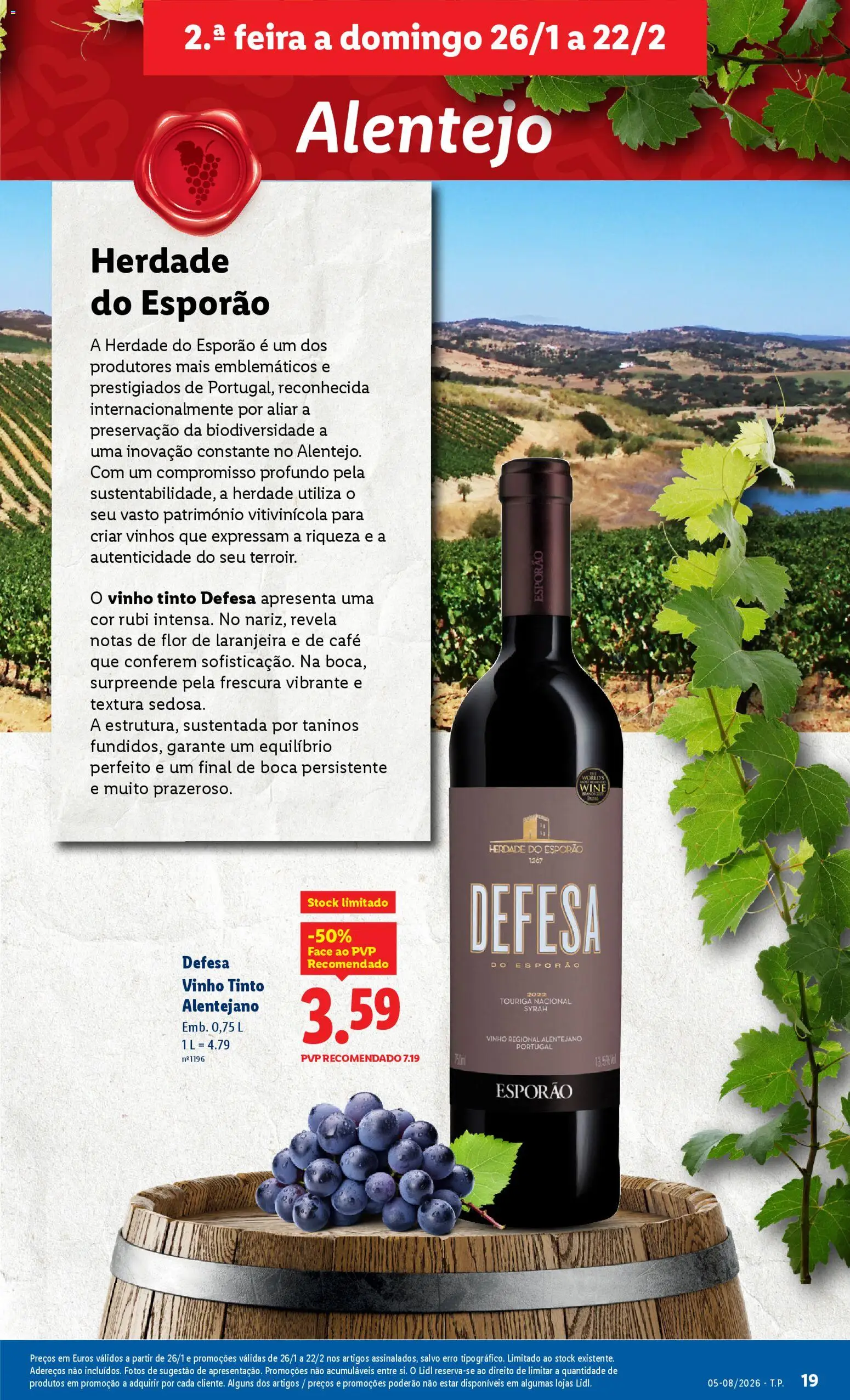 Lidl folheto │ válido de 26.01.2026 | Página: 19 | Produtos: Café, Vinho, Vinho tinto