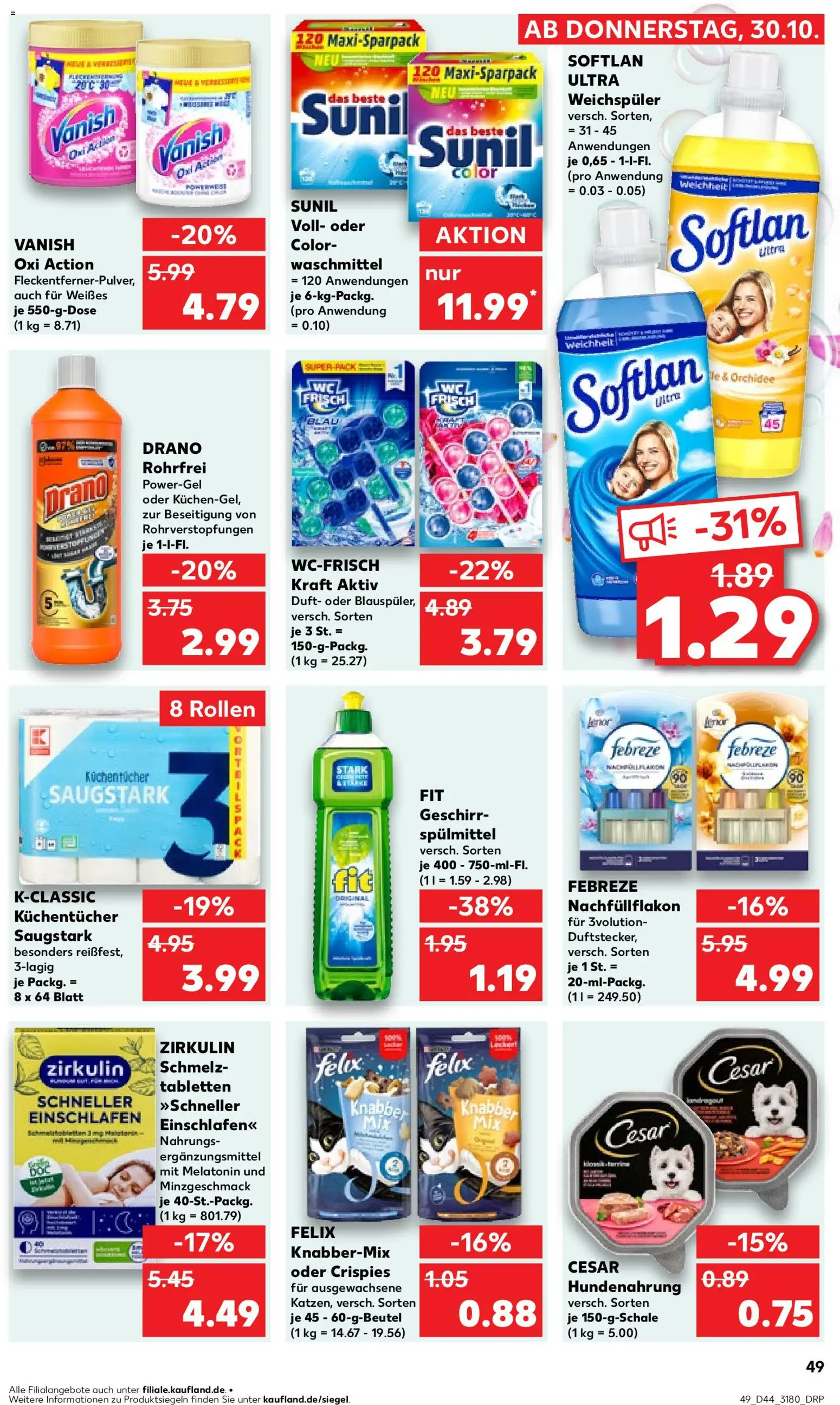 Kaufland prospekt Leipzig	 – gültig ab 02.11.2025 | Seite: 49 | Produkte: Orchidee, Duft, Weichspüler, Waschmittel
