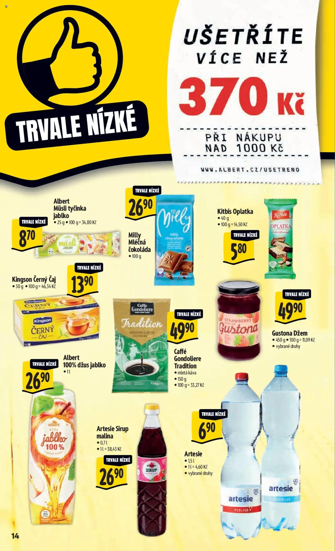 Albert leták - Hypermarket od 01.10.2025 | Strana: 23 | Produkty: Čokoláda, Džus, Müsli tyčinka, Mletá káva