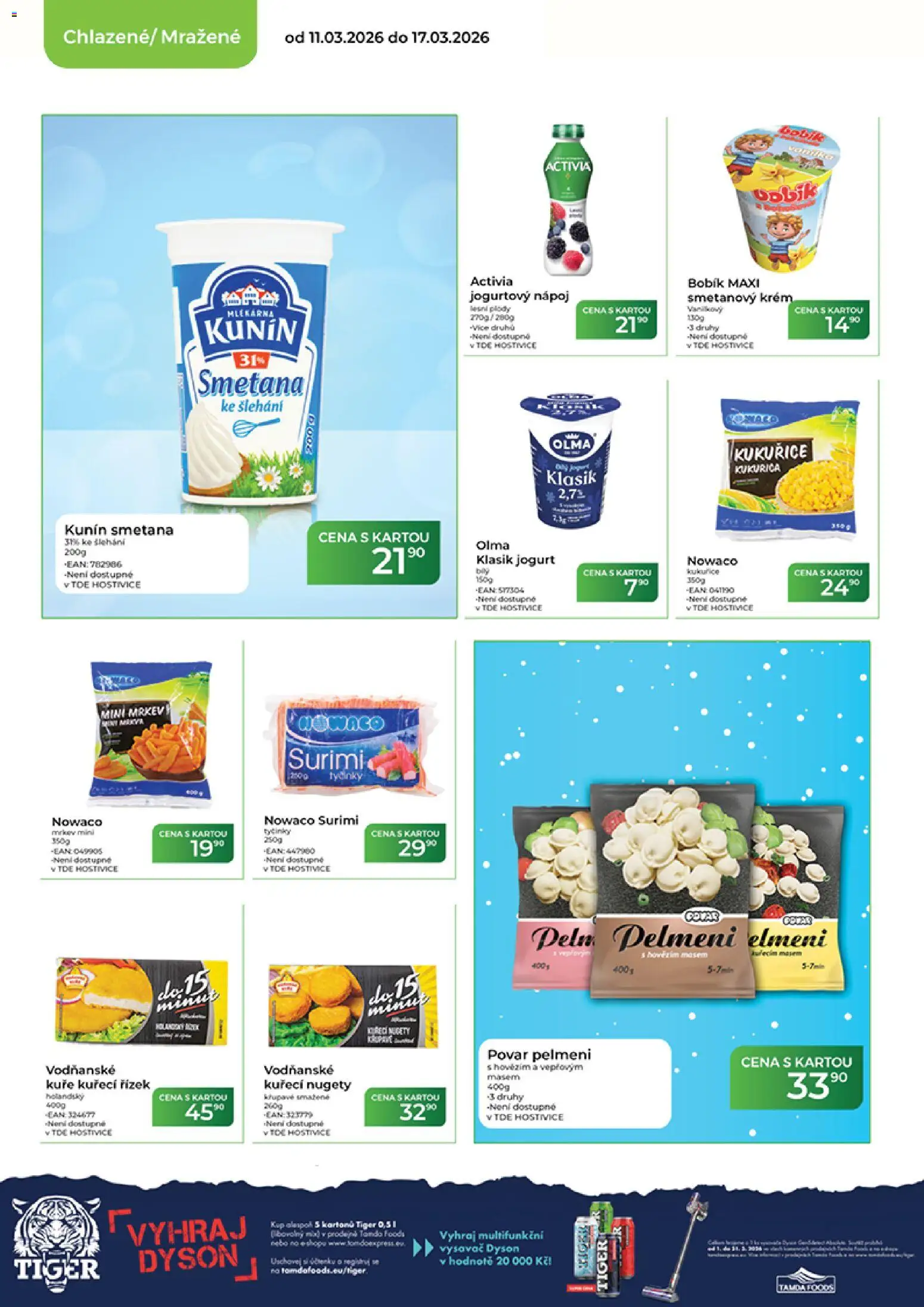 Tamda Foods leták od 11.03.2026 | Strana: 20 | Produkty: Jogurt, Tiger, Smetana, Jogurtový nápoj