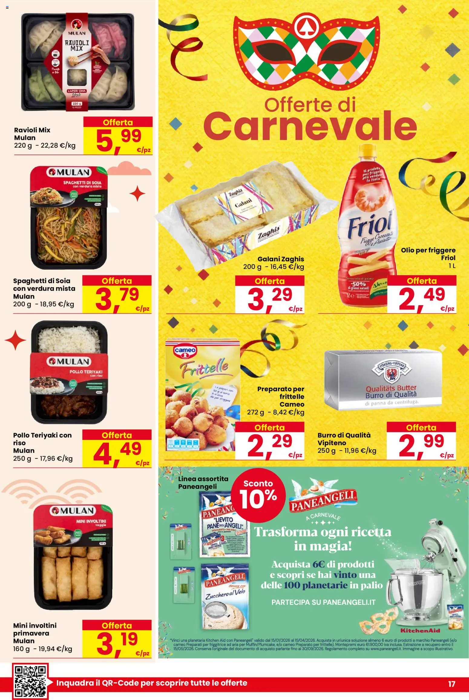 Volantino Despar del 05.02.2026 | Pagina: 17 | Prodotti: Riso, Panna, Zucchero, Olio