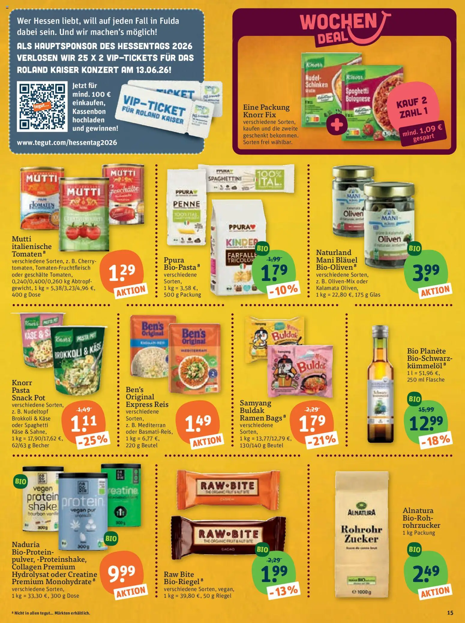 Tegut Prospekt 	 – gültig ab 10.04.2026 | Seite: 17 | Produkte: Käse, Brokkoli, Schinken, Reis