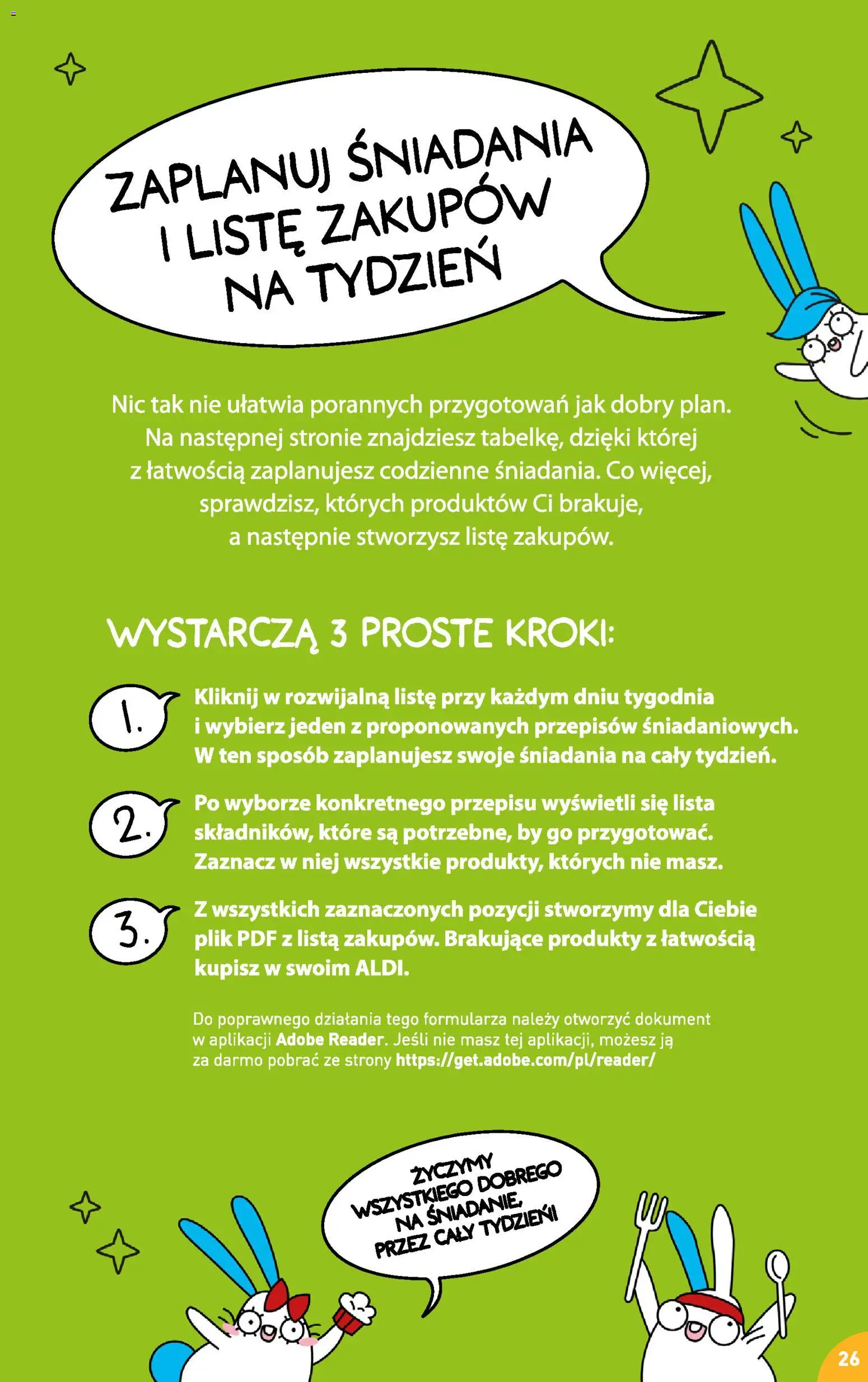 Aldi Polsko leták - Przepisy na pyszne śniadanie od 23.02.2026 | Strana: 26