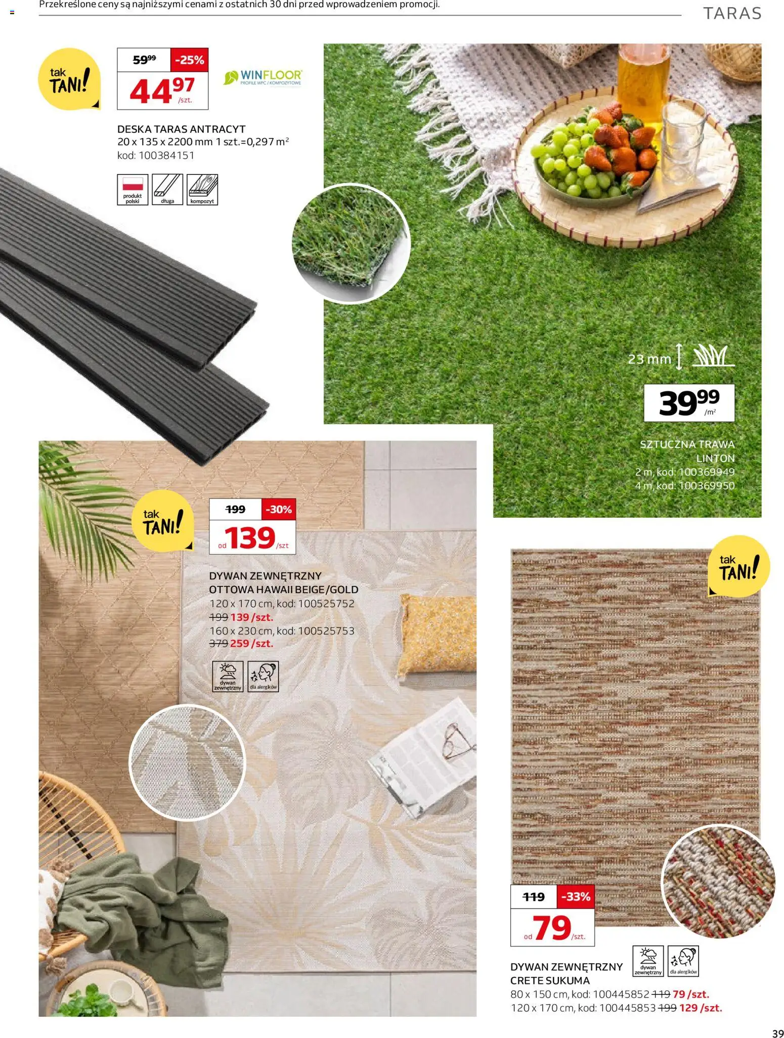 Komfort Gazetka od 11.02.2026 | Strona: 39 | Produkty: Dywan