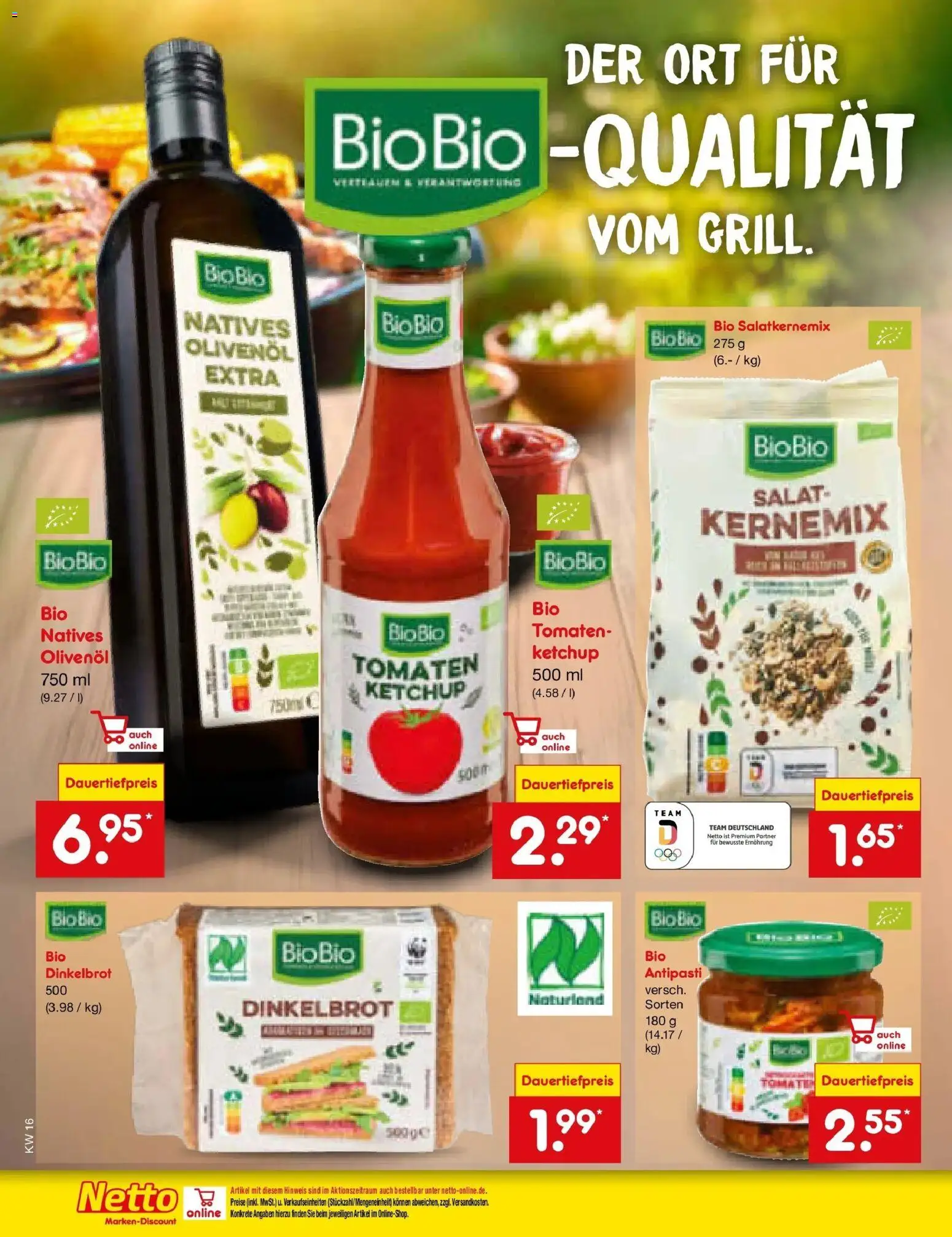 Netto Marken-Discount Prospekt Bonn	 – gültig ab 13.04.2026 | Seite: 20 | Produkte: Olivenol, Tomaten, Ketchup, Salat