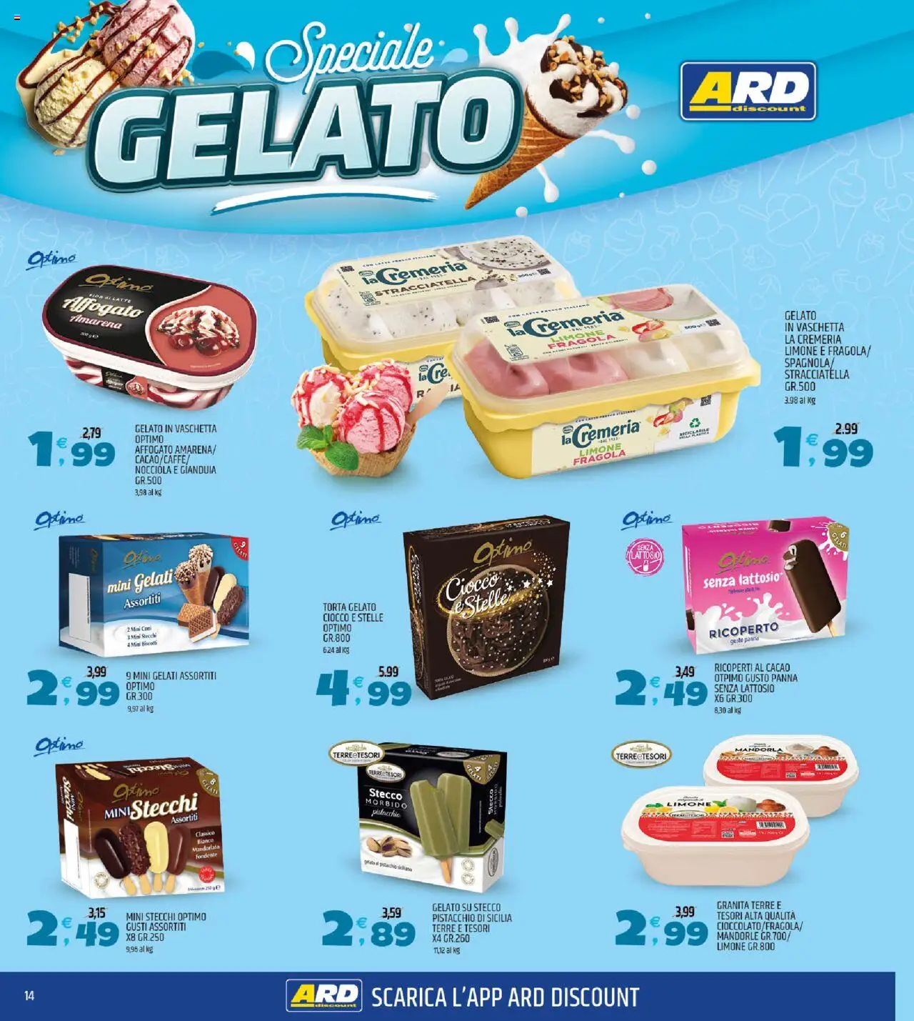 Volantino ARD Discount del 22.09.2025 | Pagina: 14 | Prodotti: Panna, Limone, Cacao, Amarena