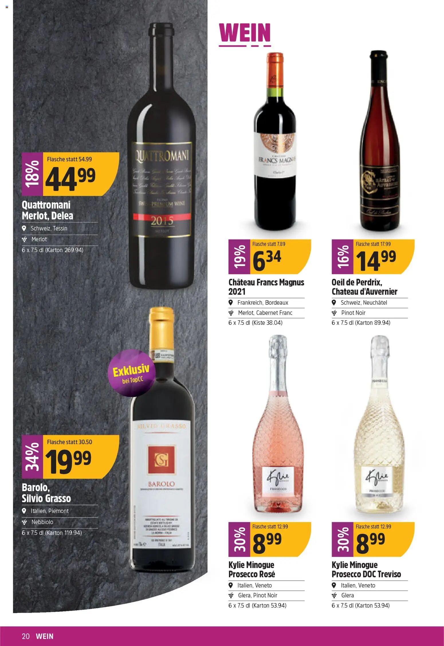 TopCC Aktionen – gültig ab 09.02.2026 | Seite: 20 | Produkte: Merlot, Wein