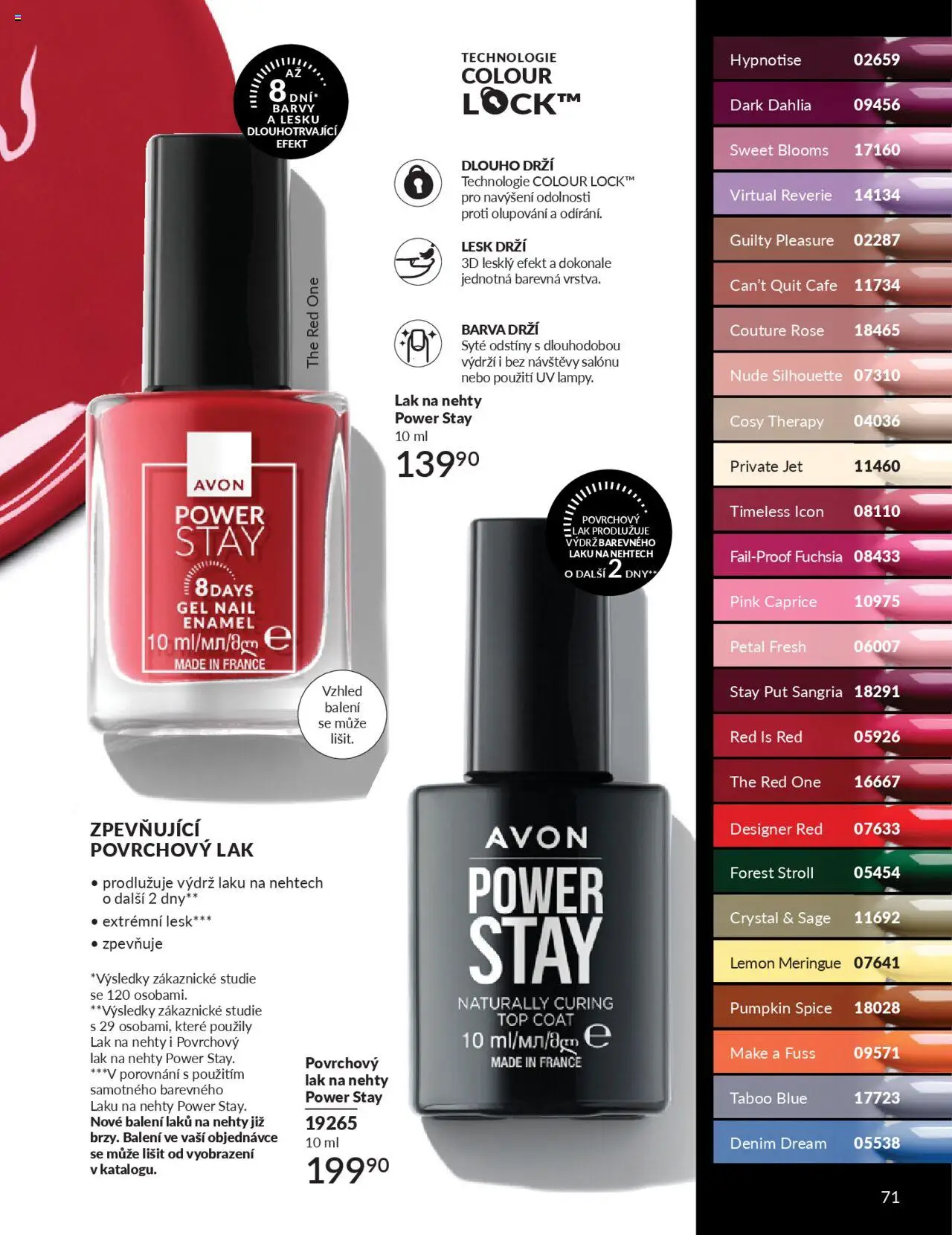 Avon katalog 9/2025 od 01.09.2025 | Strana: 73 | Produkty: Sangria, Nehty, Barvy, Lak na nehty